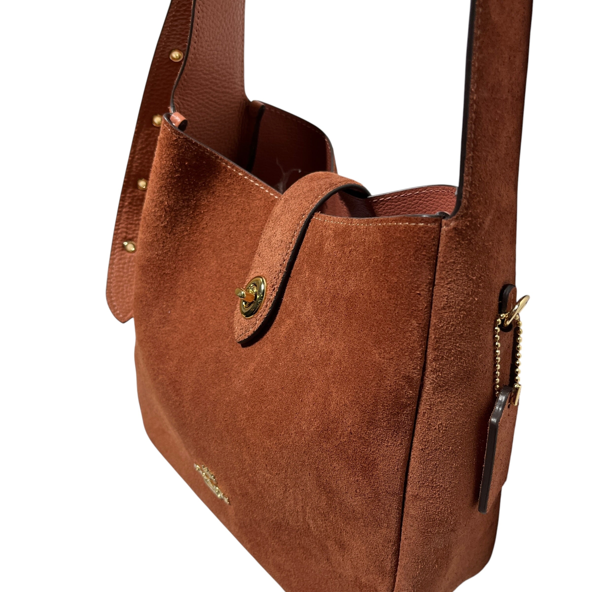 COACH/Cross Body Bag/Suede/ORN/HADLEY CONVERTIBLE view 6