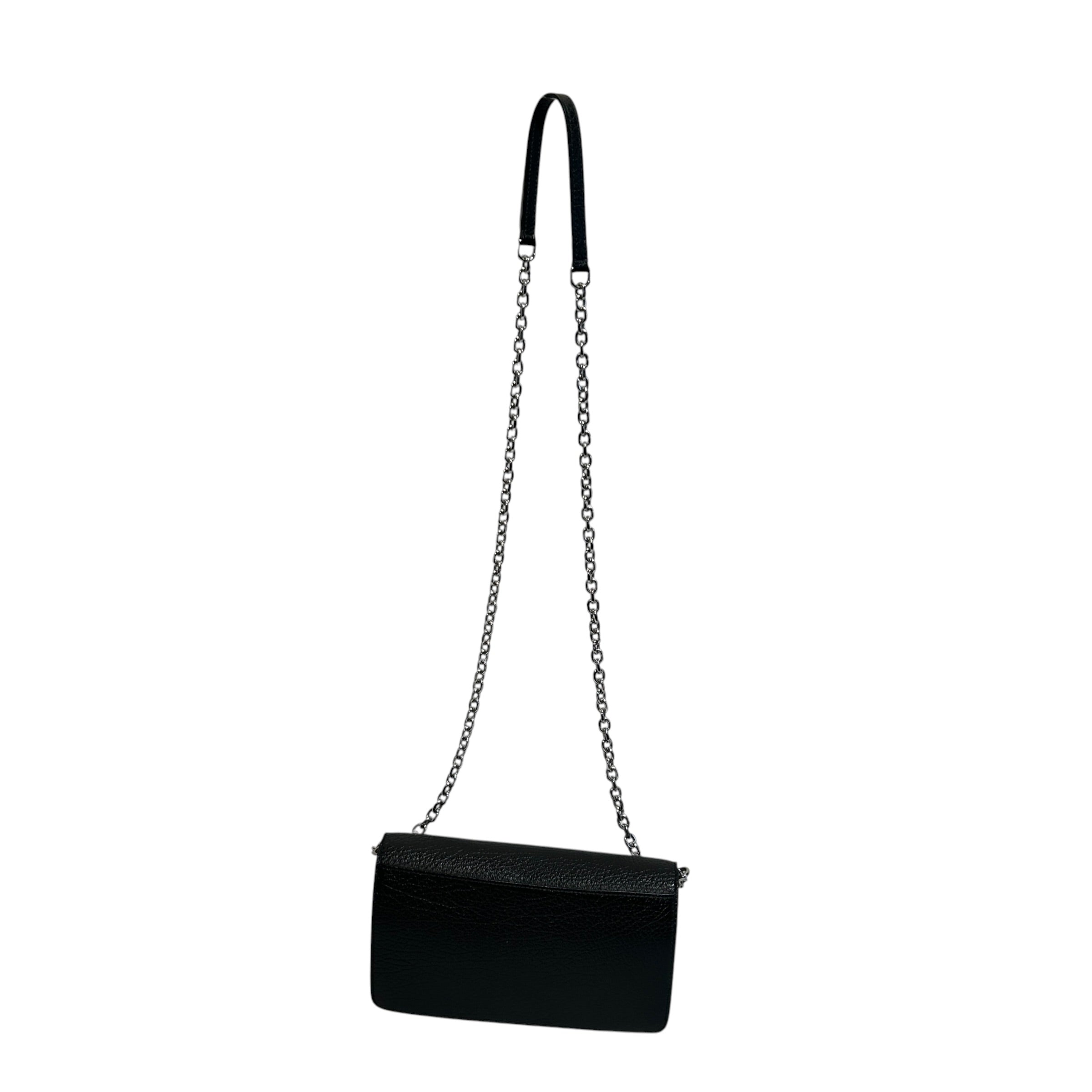 Maison Margiela/Cross Body Bag/Leather/BLK/chain crossbody clutch view 2