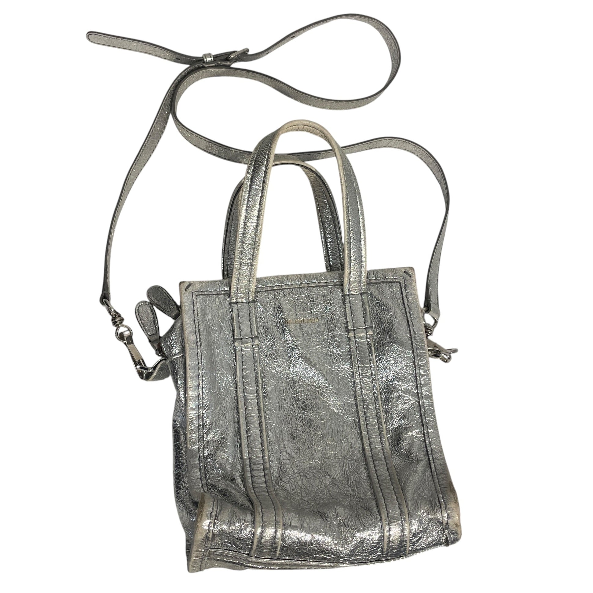 BALENCIAGA/Cross Body Bag/Leather/SLV/ view 1