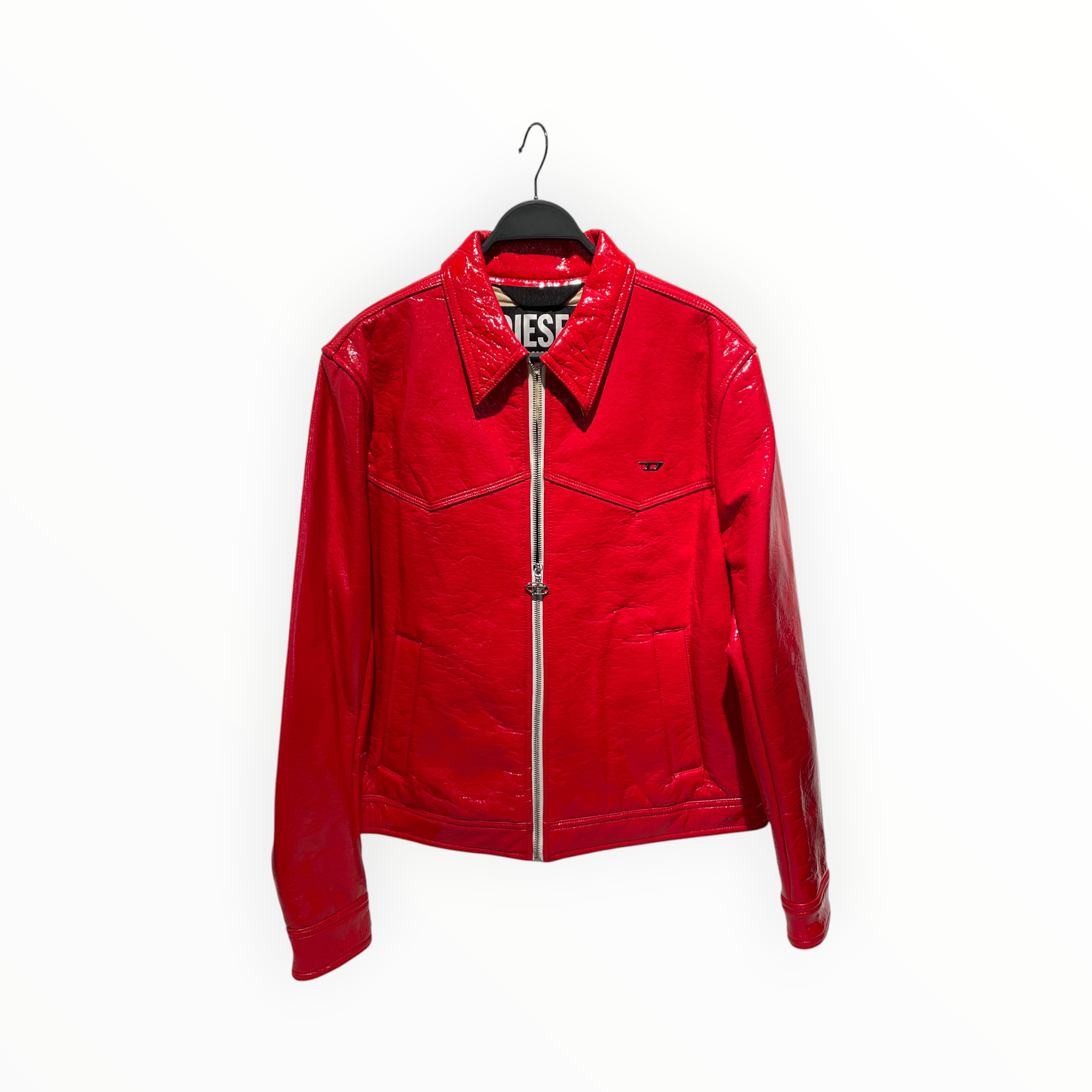 DIESEL/Leather Jkt/L/Rayon/RED/J-Lou Vinyl view 1