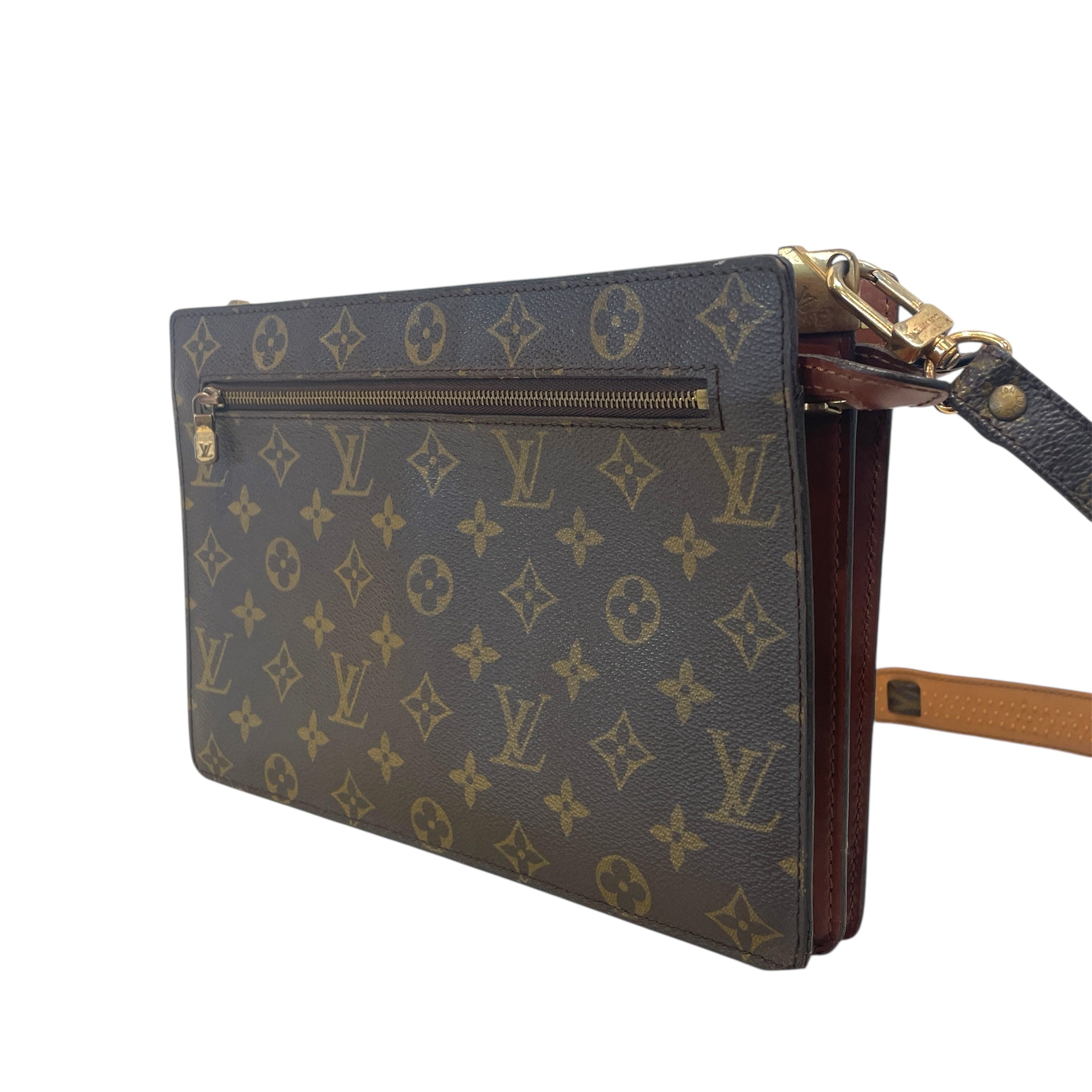 LOUIS VUITTON/Hand Bag/Monogram/Leather/BRW/Enghein view 6