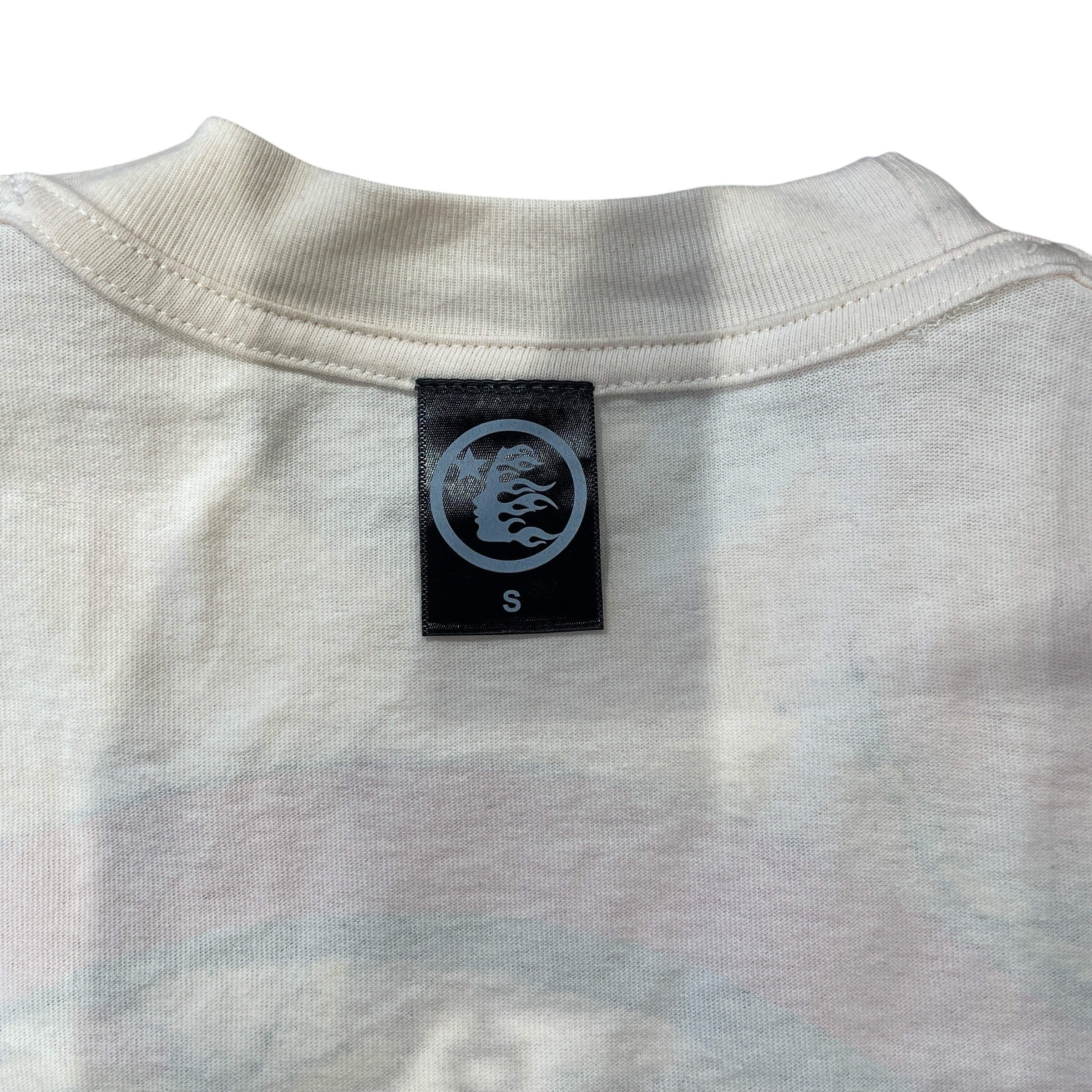 HELLSTAR/T-Shirt/S/Cotton/CRM/Graphic/GLOBE HEADPHONES view 3
