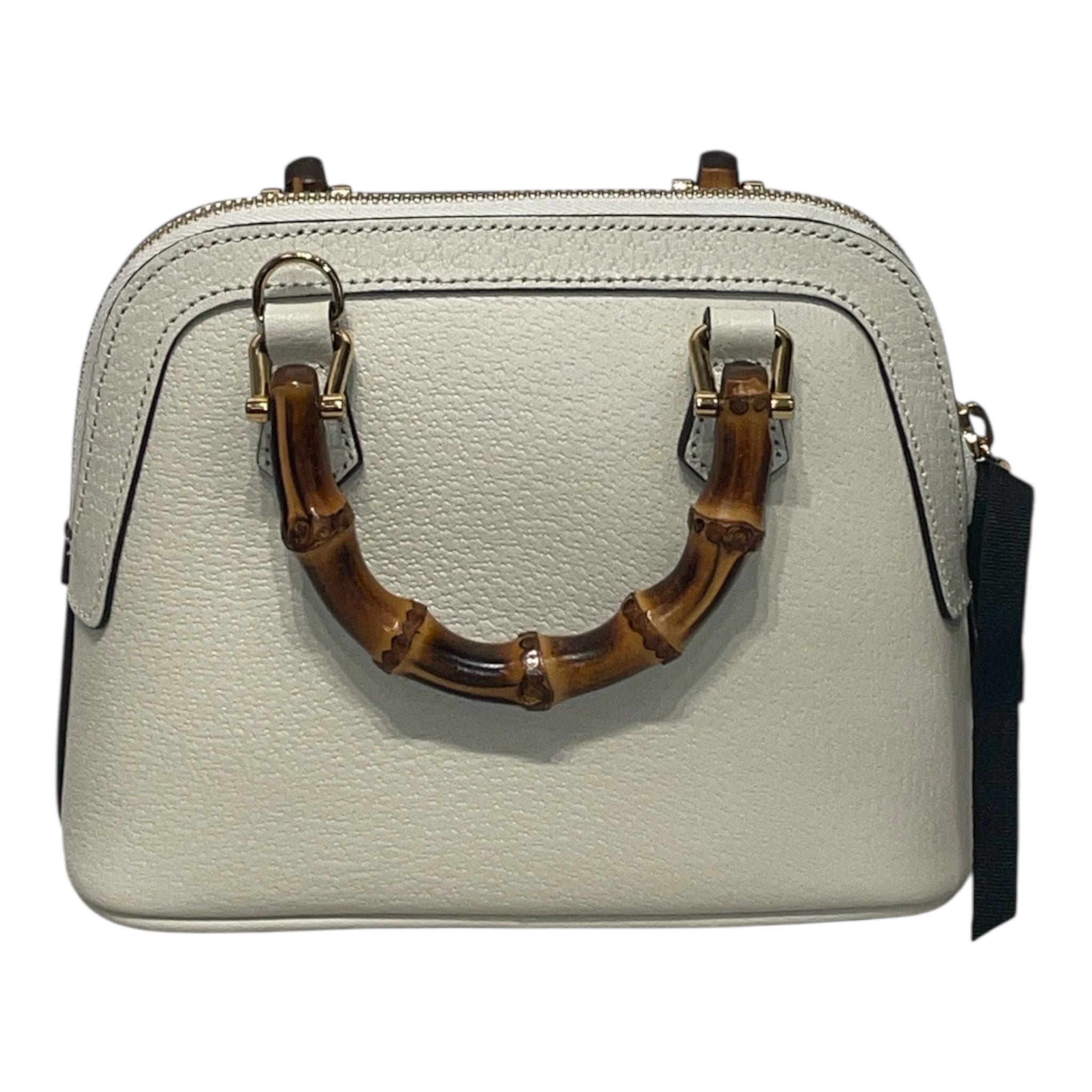 GUCCI/Hand Bag/Leather/WHT/DIANA BAMBOO SHOULDER view 2