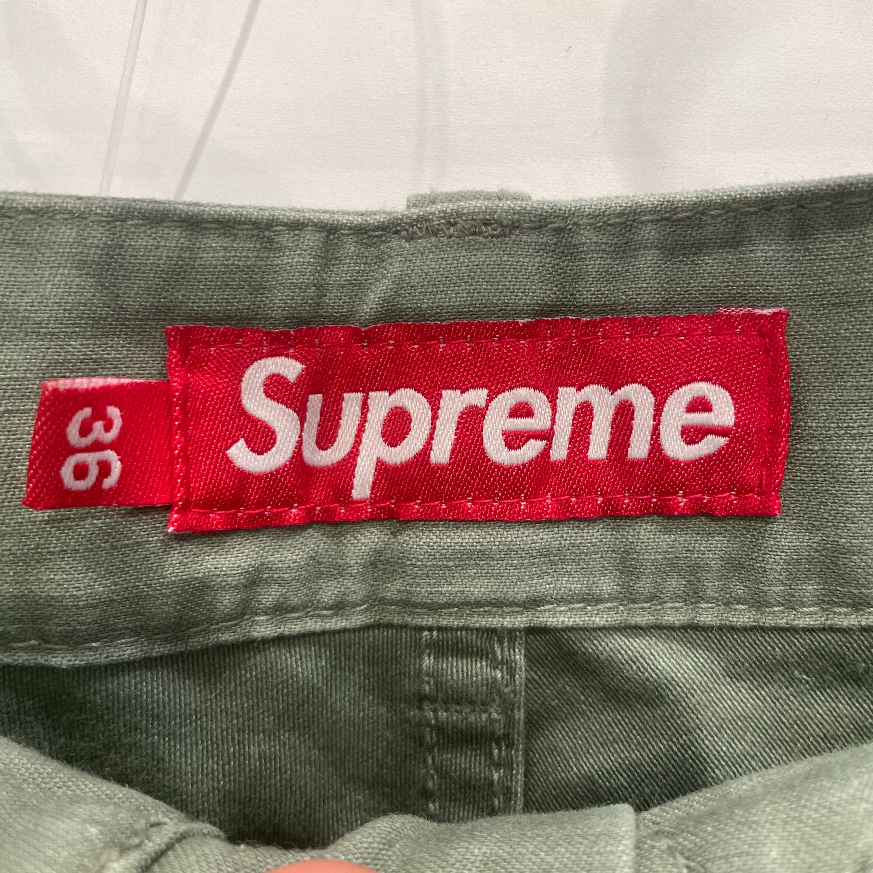 Supreme/Straight Pants/36/Cotton/GRN/GRN CARPENTER SMALL BLK PATCH view 3
