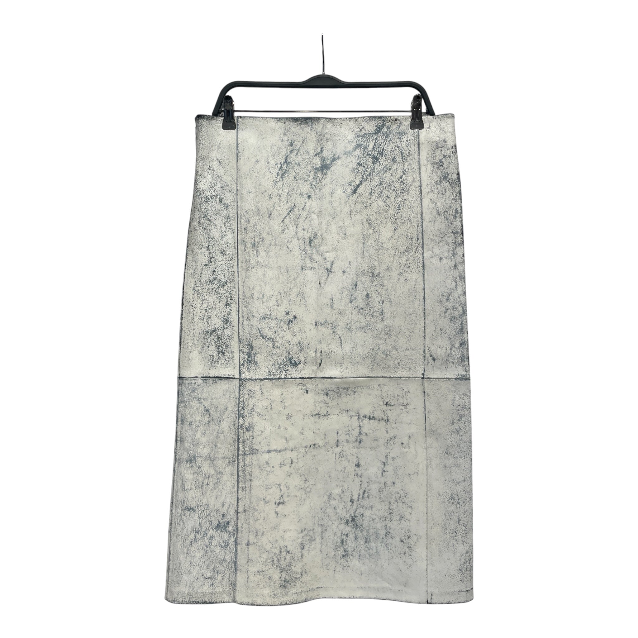 DIESEL/Long Skirt/46/Polyester/WHT/WHITE DISTRESSED SKIRT view 2