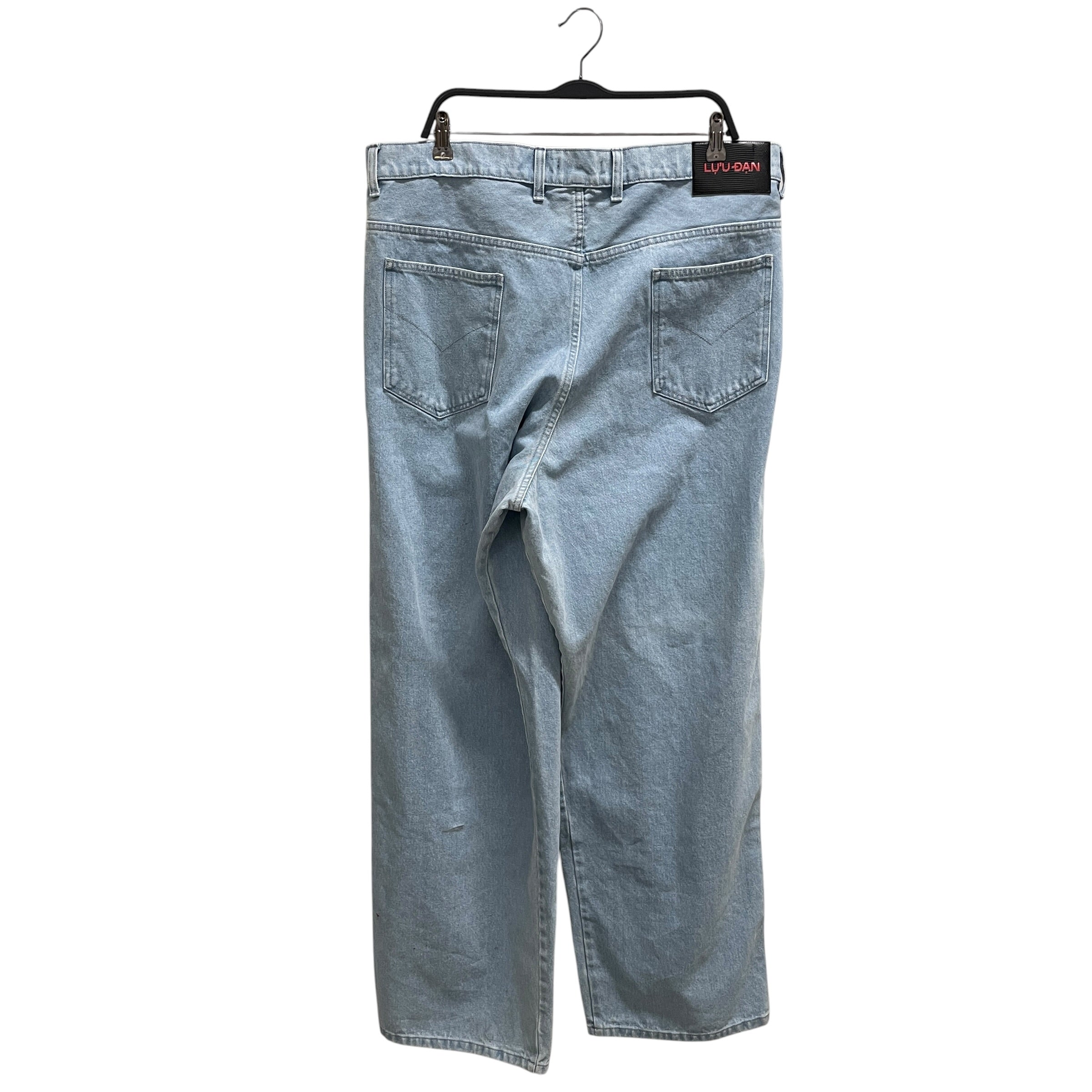 LU'U DAN/Straight Pants/38/Denim/BLU/WIDE LEG DENIM view 1