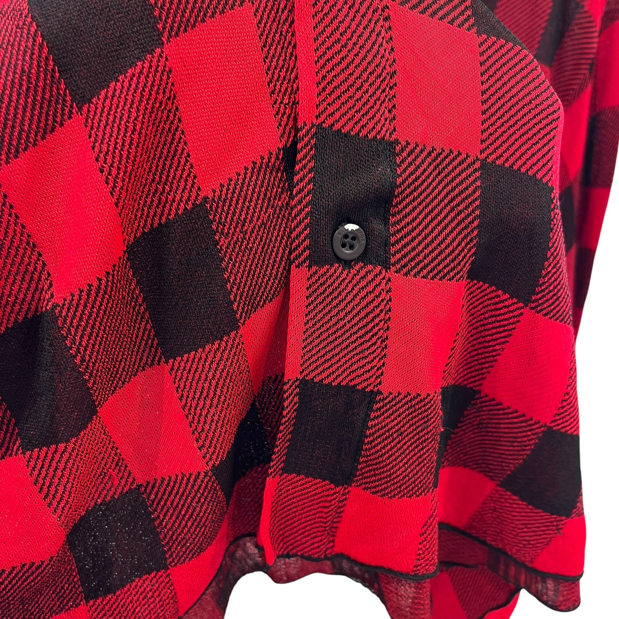 BALENCIAGA/SS Shirt/L/Cotton/RED/Plaid/RED & BLACK PLAID BUTTONDOWN view 6