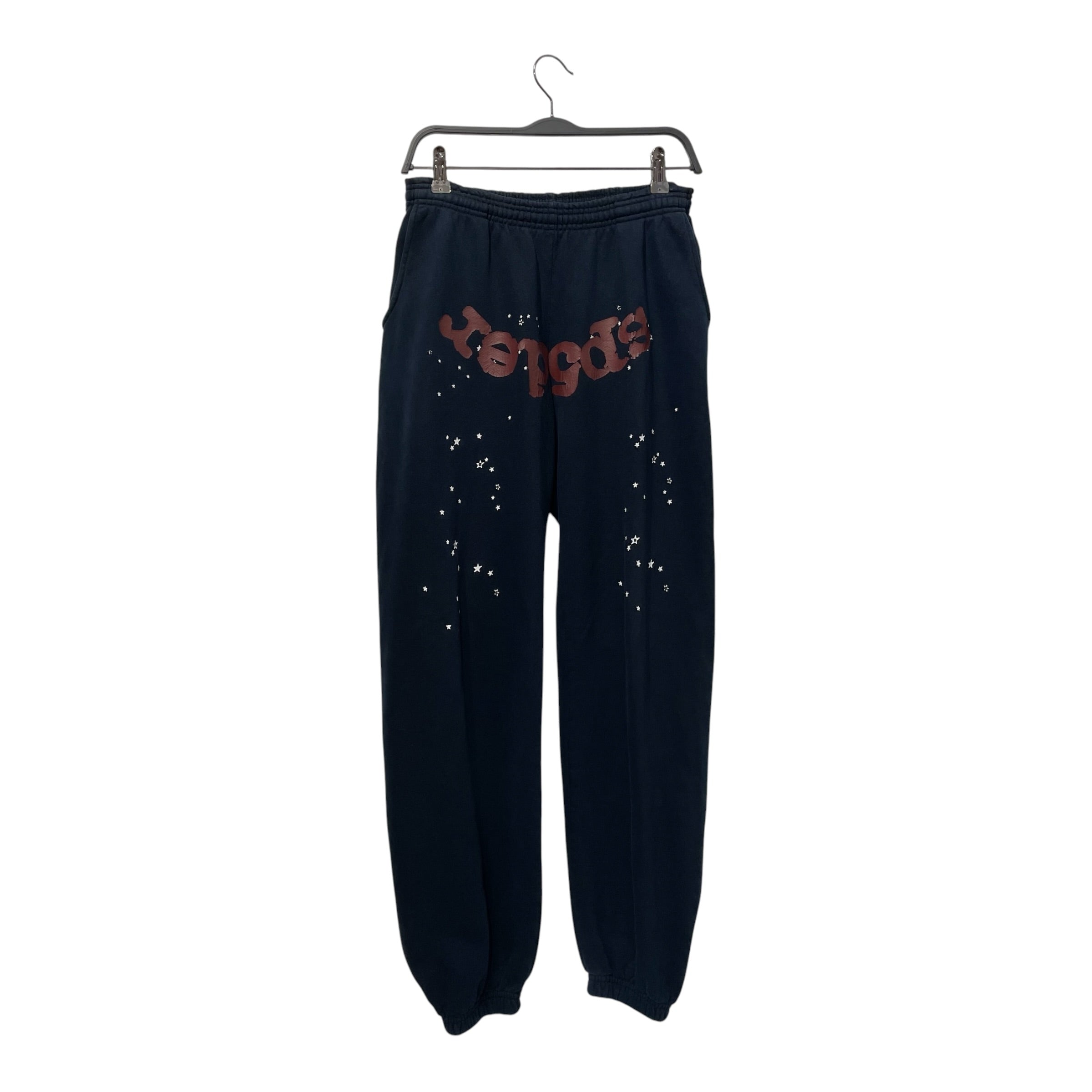 Sp5der/Pants/M/Cotton/NVY/Graphic/navy joggers view 1