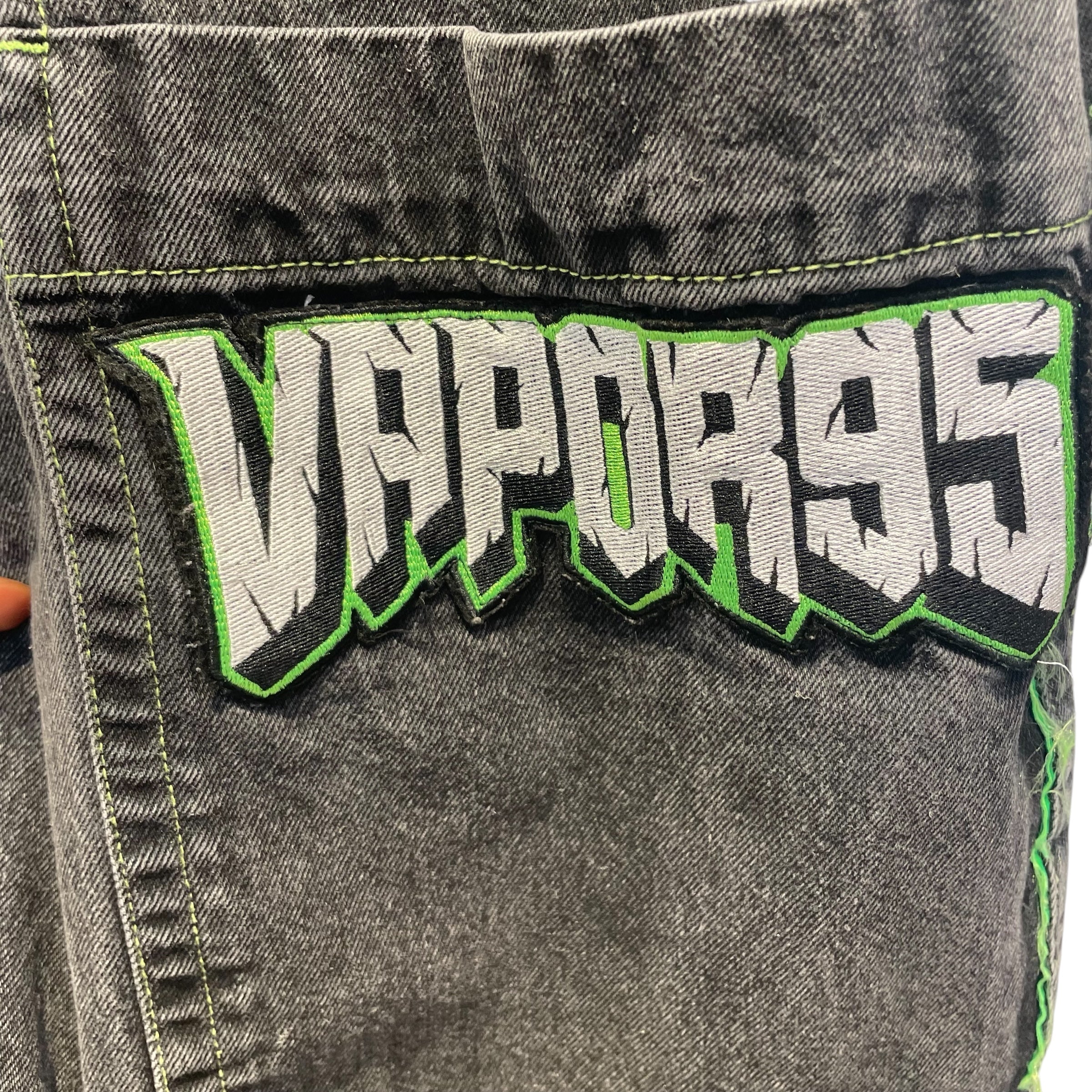 VAPOR95 DENIM/Pants/M/Cotton/BLK/JNCO STYLE/GRN view 4