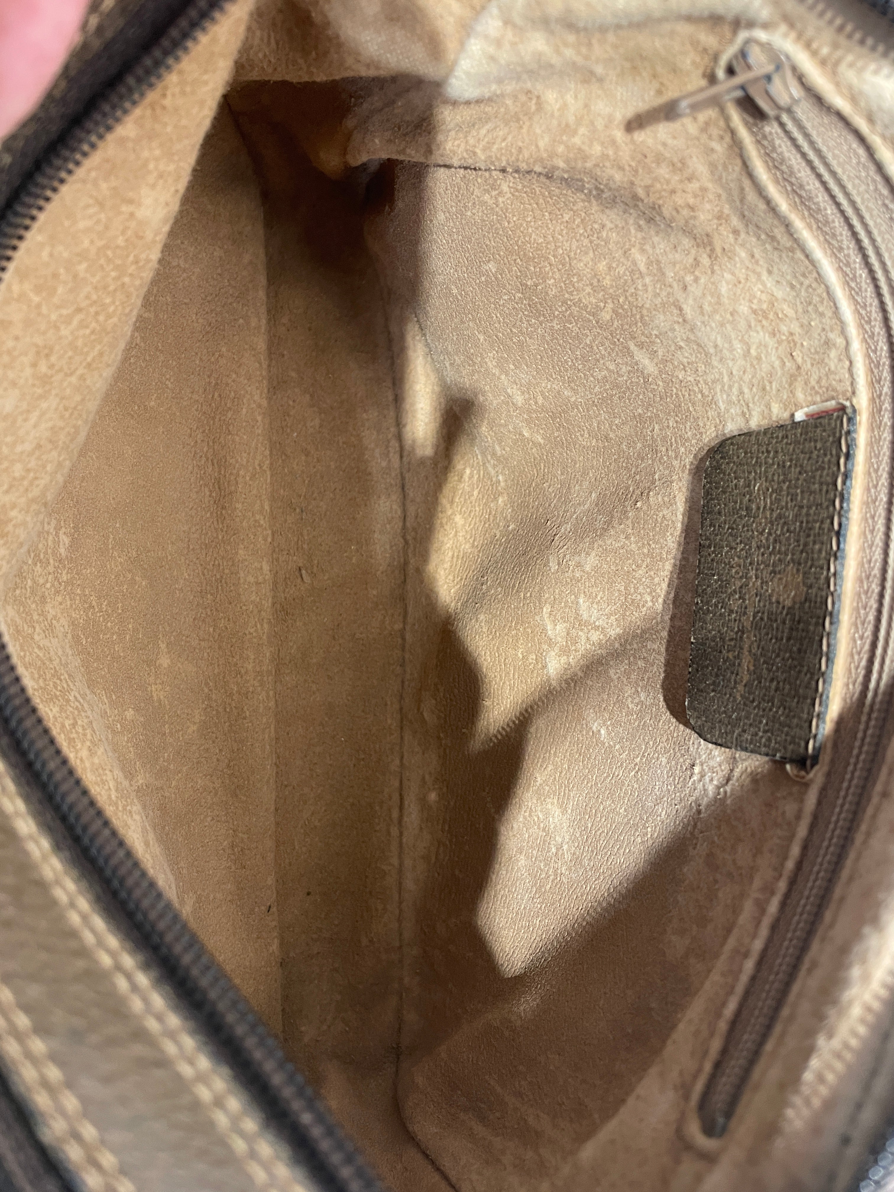 GUCCI/Hand Bag/Monogram/Leather/BEG/GG SUPREME SHERRY CAMERA BAG view 6