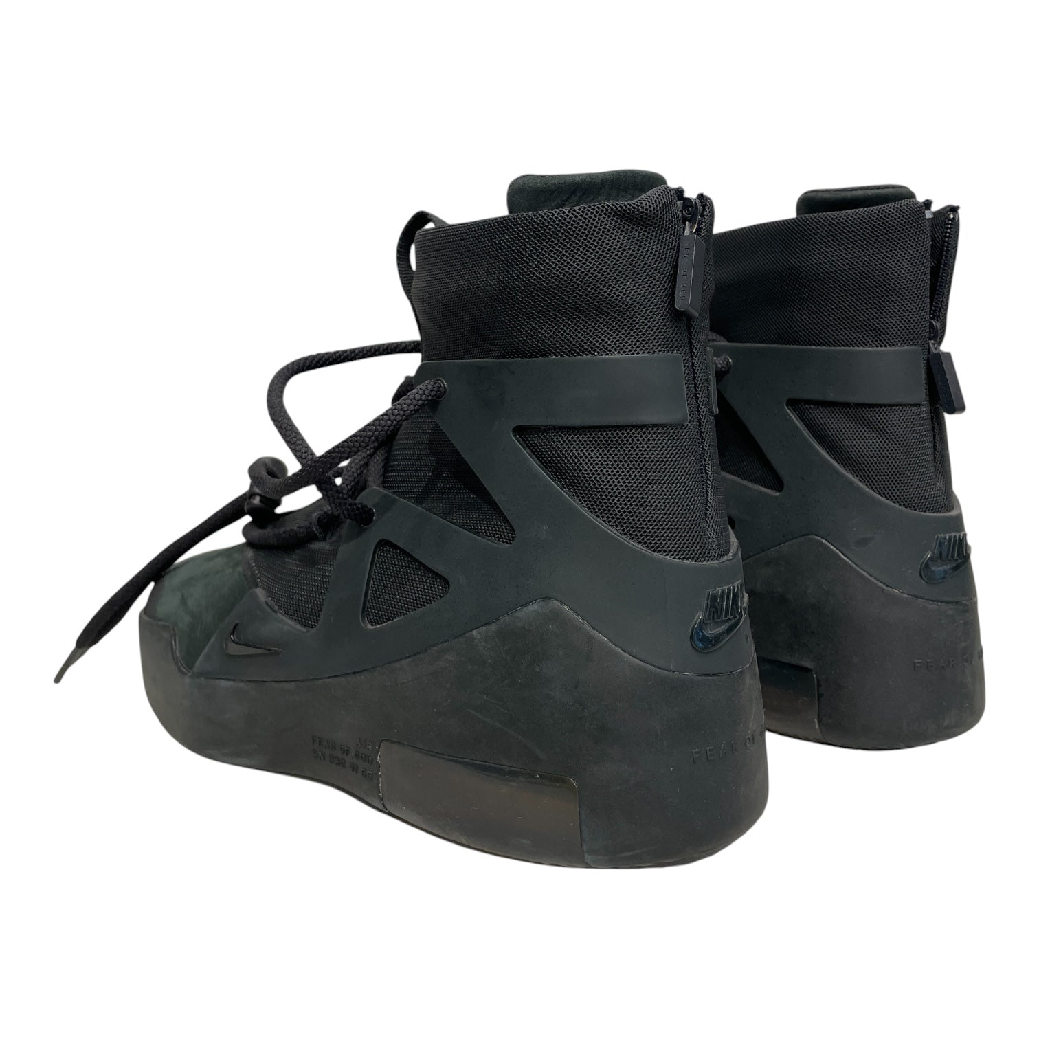NIKE/AIR FEAR OF GOD 1/Hi-Sneakers/US 7.5/Acrylic/BLK/AR4237-005 view 2