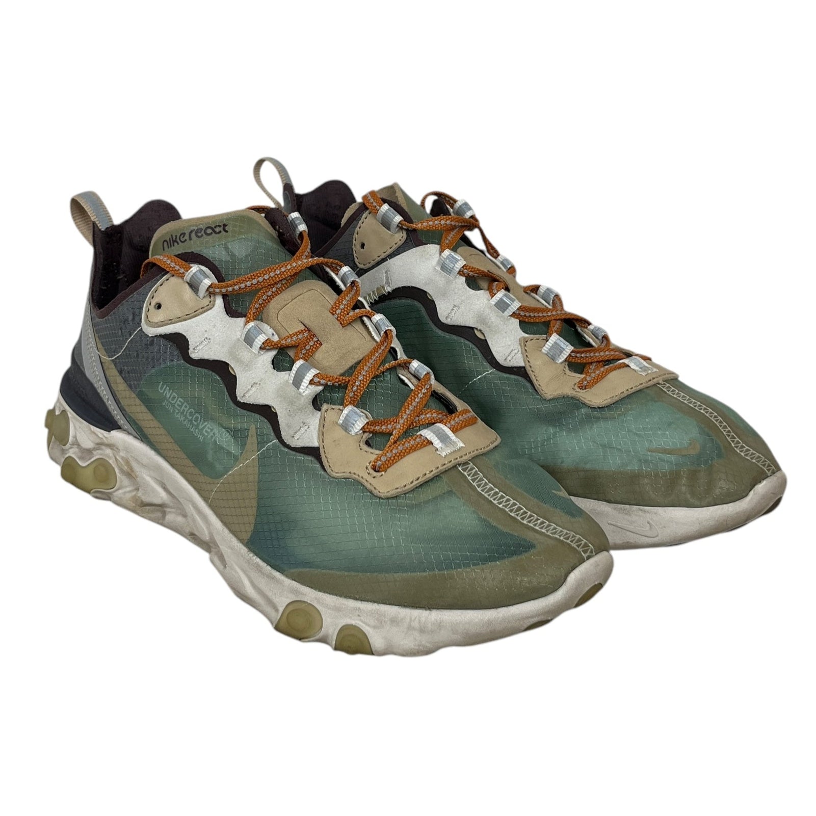 NIKE/REACT ELEMENT 87/Low-Sneakers/US 8/GRN/BQ2718-300 view 1