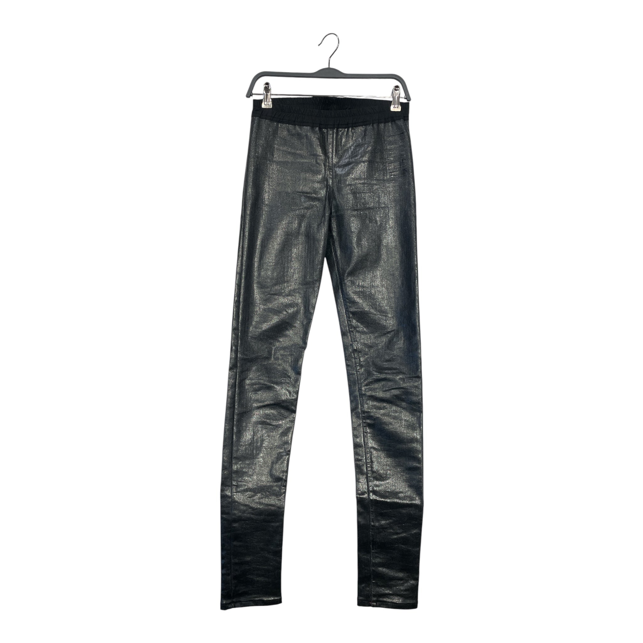 RICK OWENS DRKSHDW/Skinny Pants/S/Denim/BLK/WAXED DENIM view 1