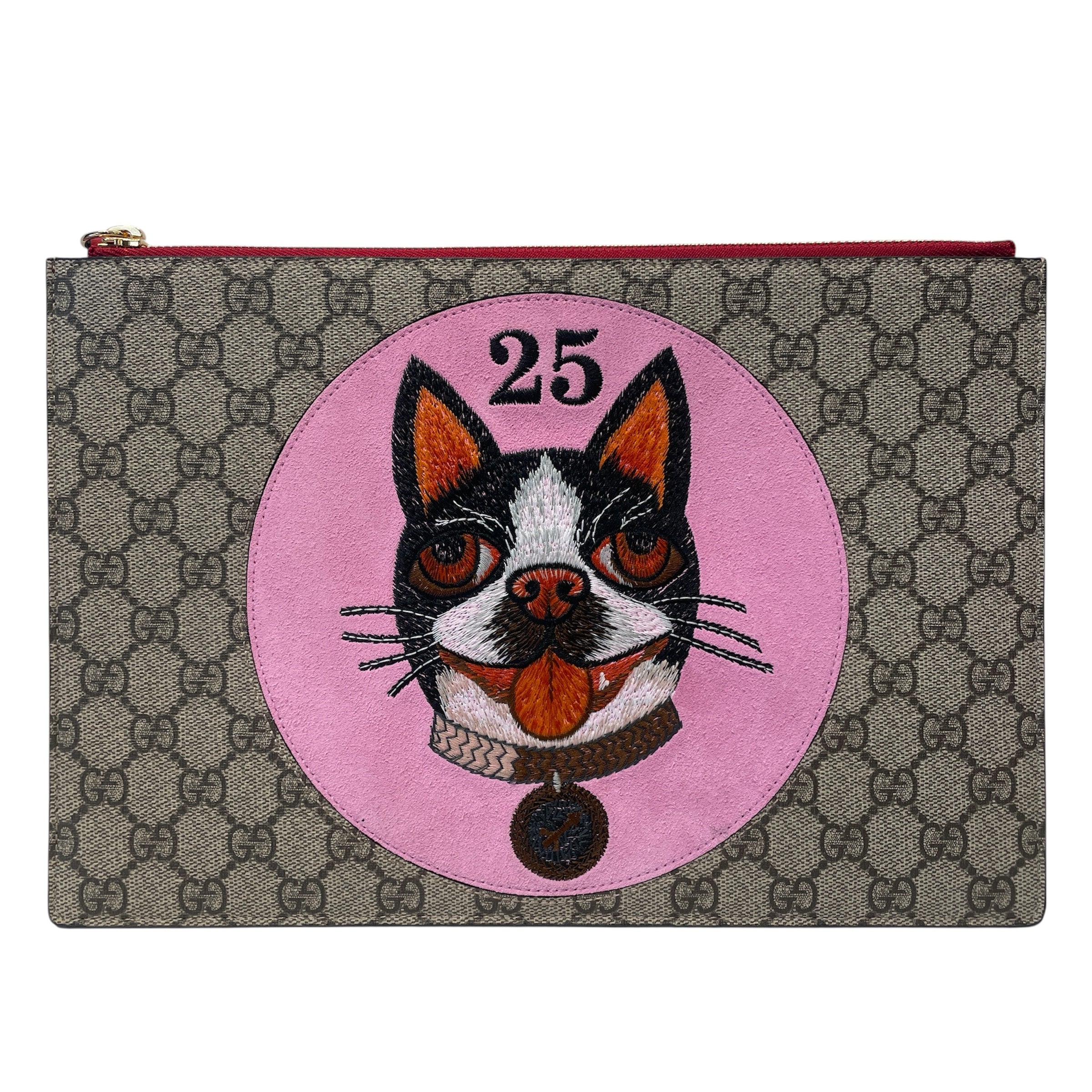GUCCI/Clutch Bag/Monogram/KHK/BOSCO DOG CLUTCH view 1