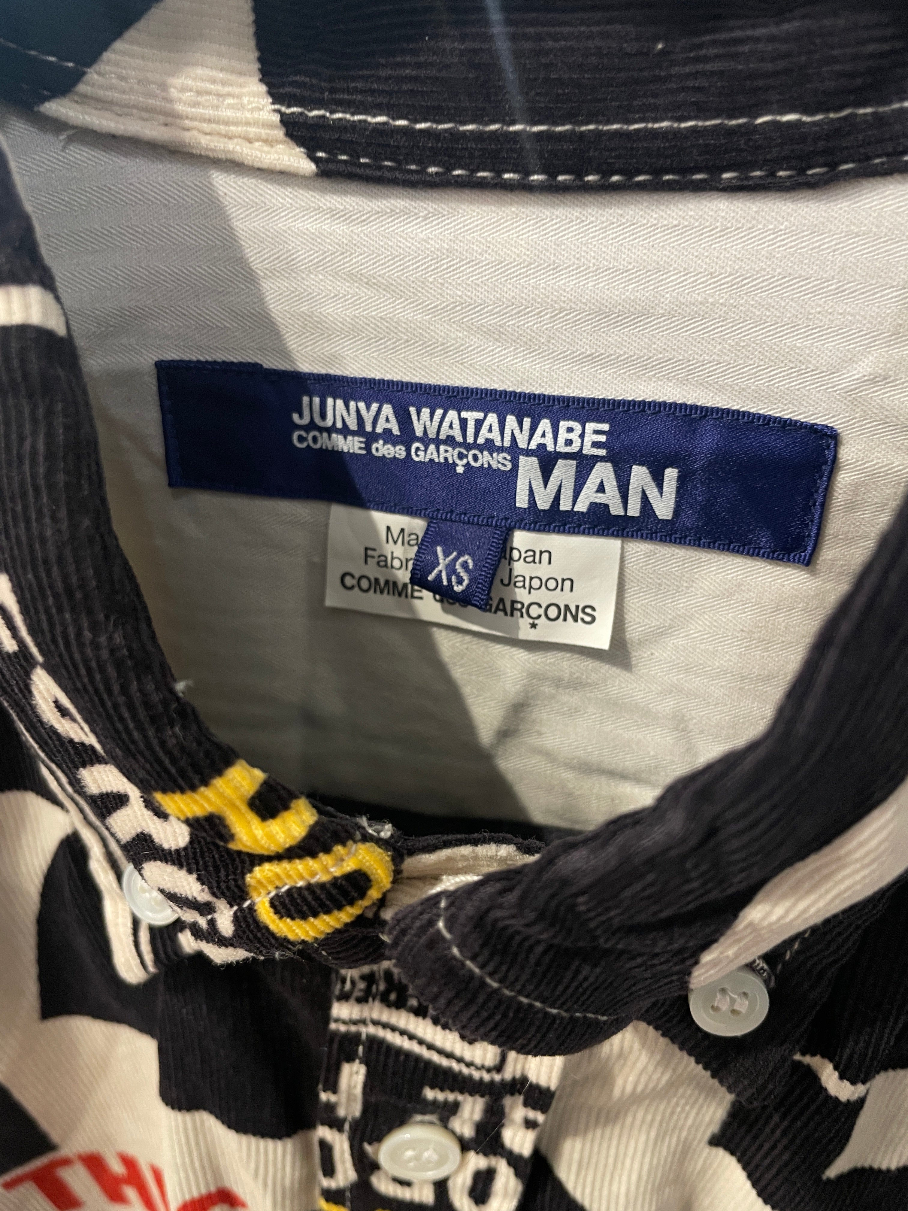 JUNYA WATANABE COMME des GARCONS MAN/LS Shirt/XS/Cotton/MLT/All Over Print/LETTERINGS/#WP-B051 view 3