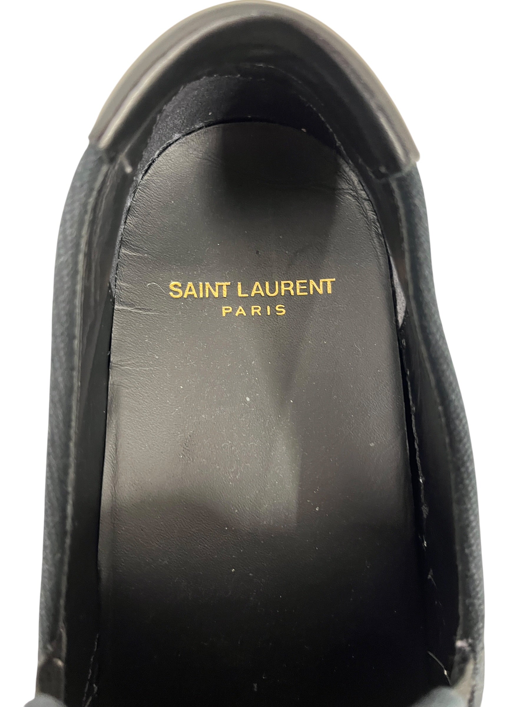 SAINT LAURENT/Low-Sneakers/EU 40/Stripe/Leather/PNK/PINK TIGER SLIP ON view 3