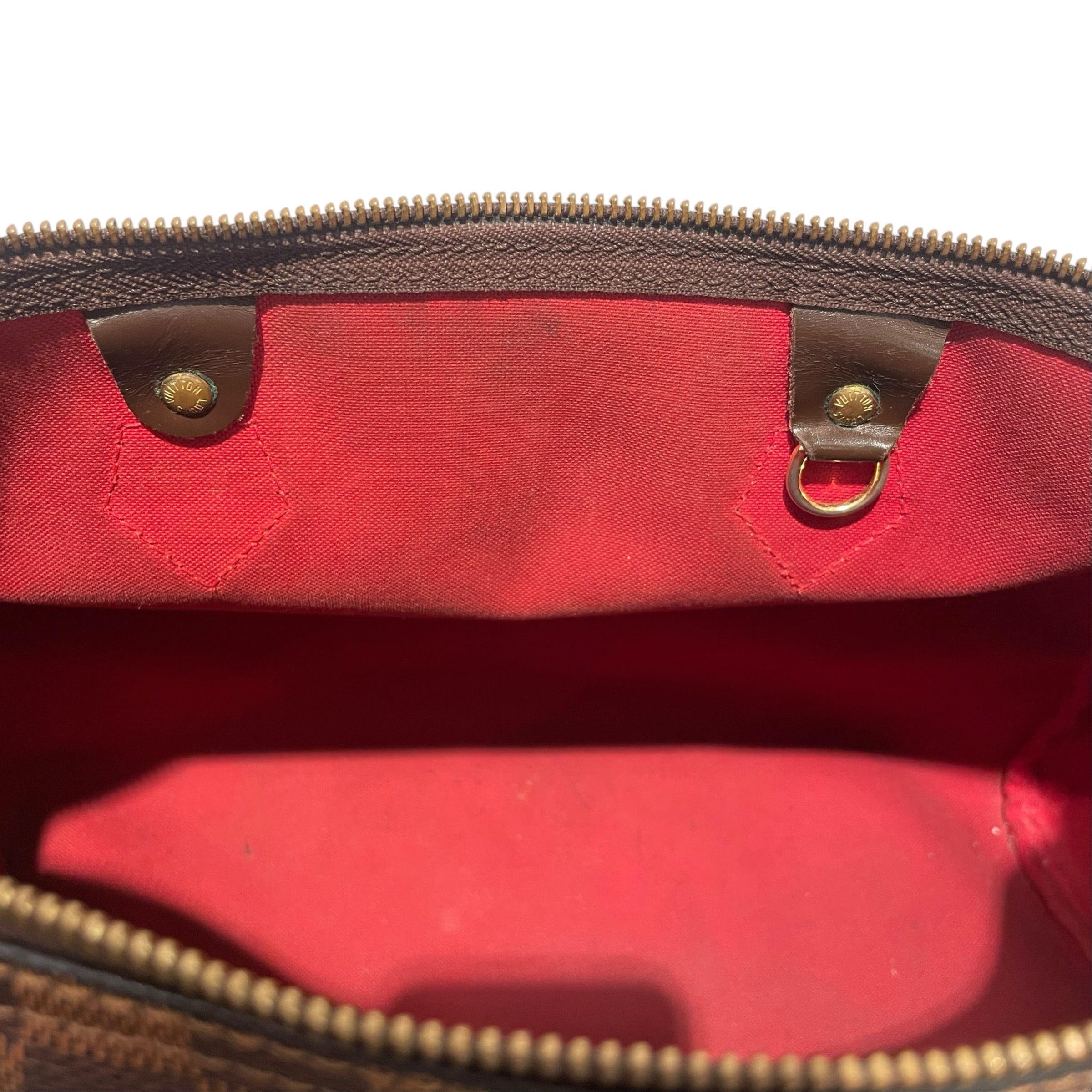 LOUIS VUITTON/Boston Bag/Monogram/Leather/BRW/Damier Ebene Speedy 30 view 9
