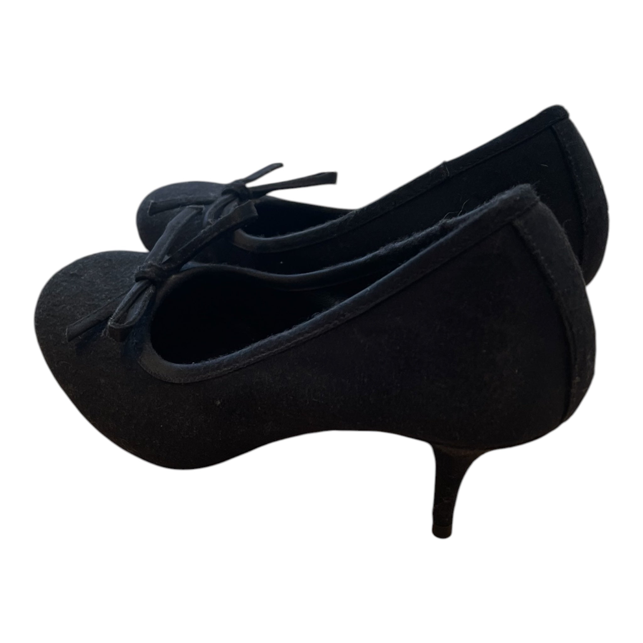 BALENCIAGA/Heels/EU 36/Cotton/BLK/LEOPOLD PUMP/ BOW view 2