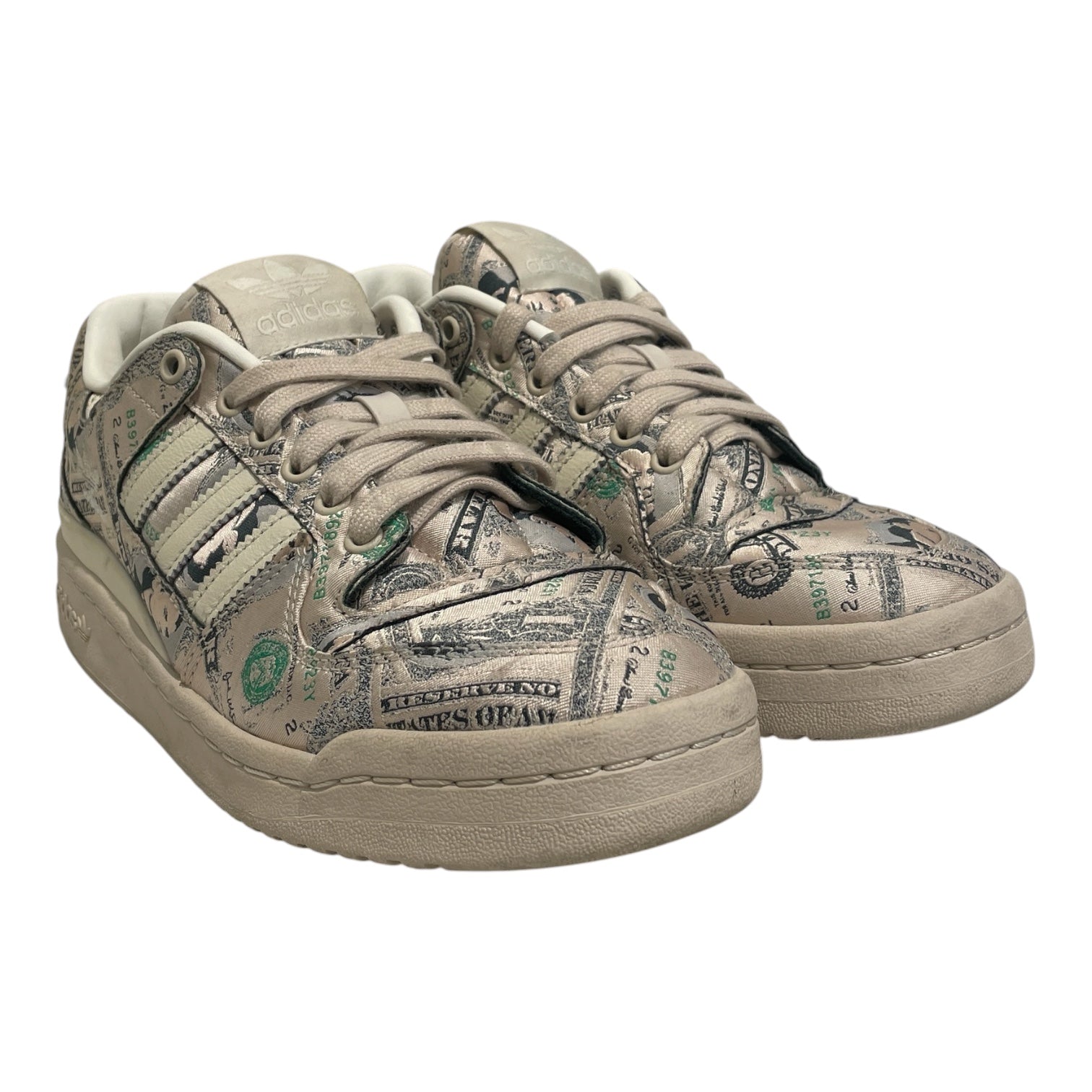 adidas/JEREMY SCOTT X FORUM LOW WINGS/Low-Sneakers/US 7.5/All Over Print/Cotton/BEG/GX6393 view 1