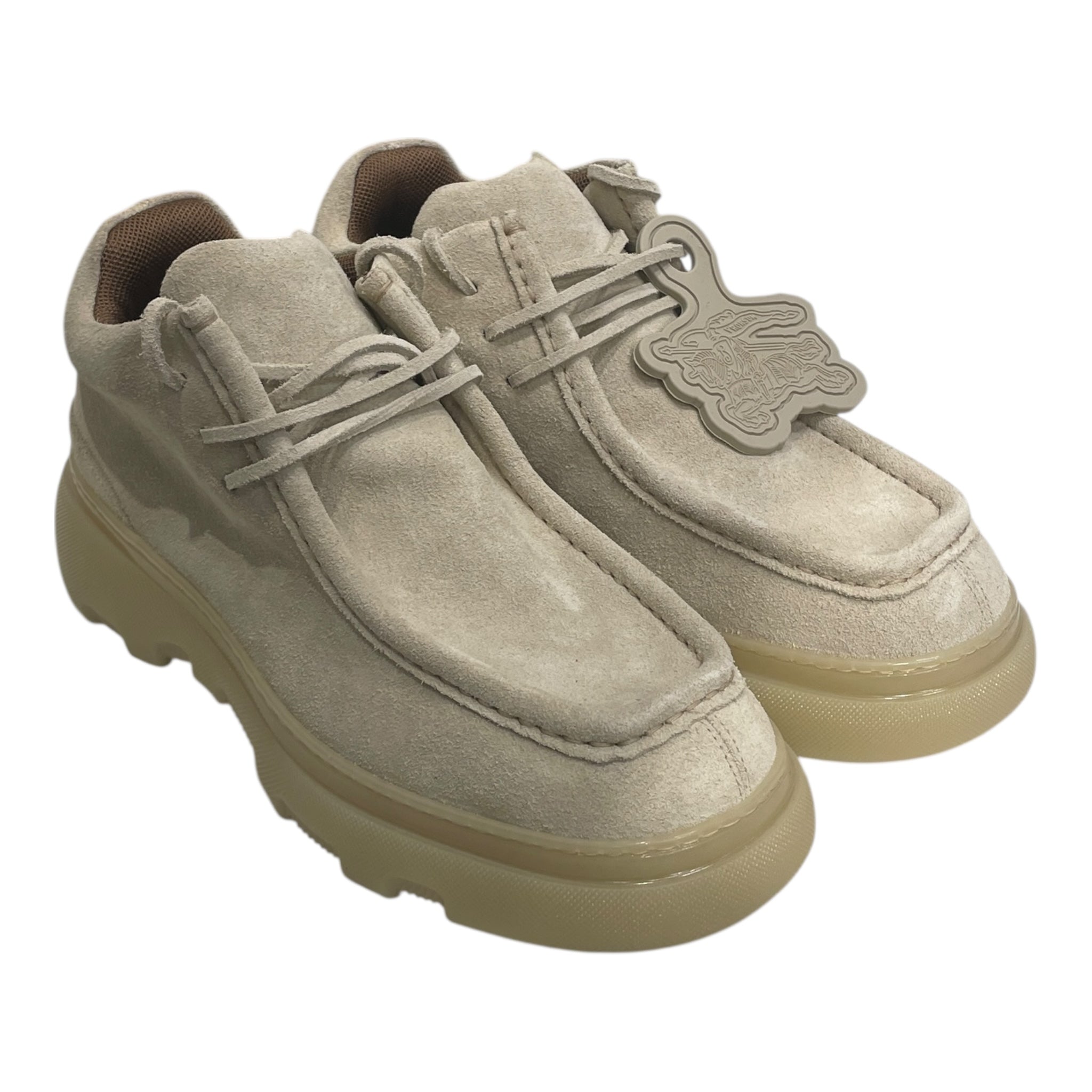 BURBERRY/Low-Sneakers/EU 42/Suede/CRM/MOC SHOE RUBBER SOLE view 1