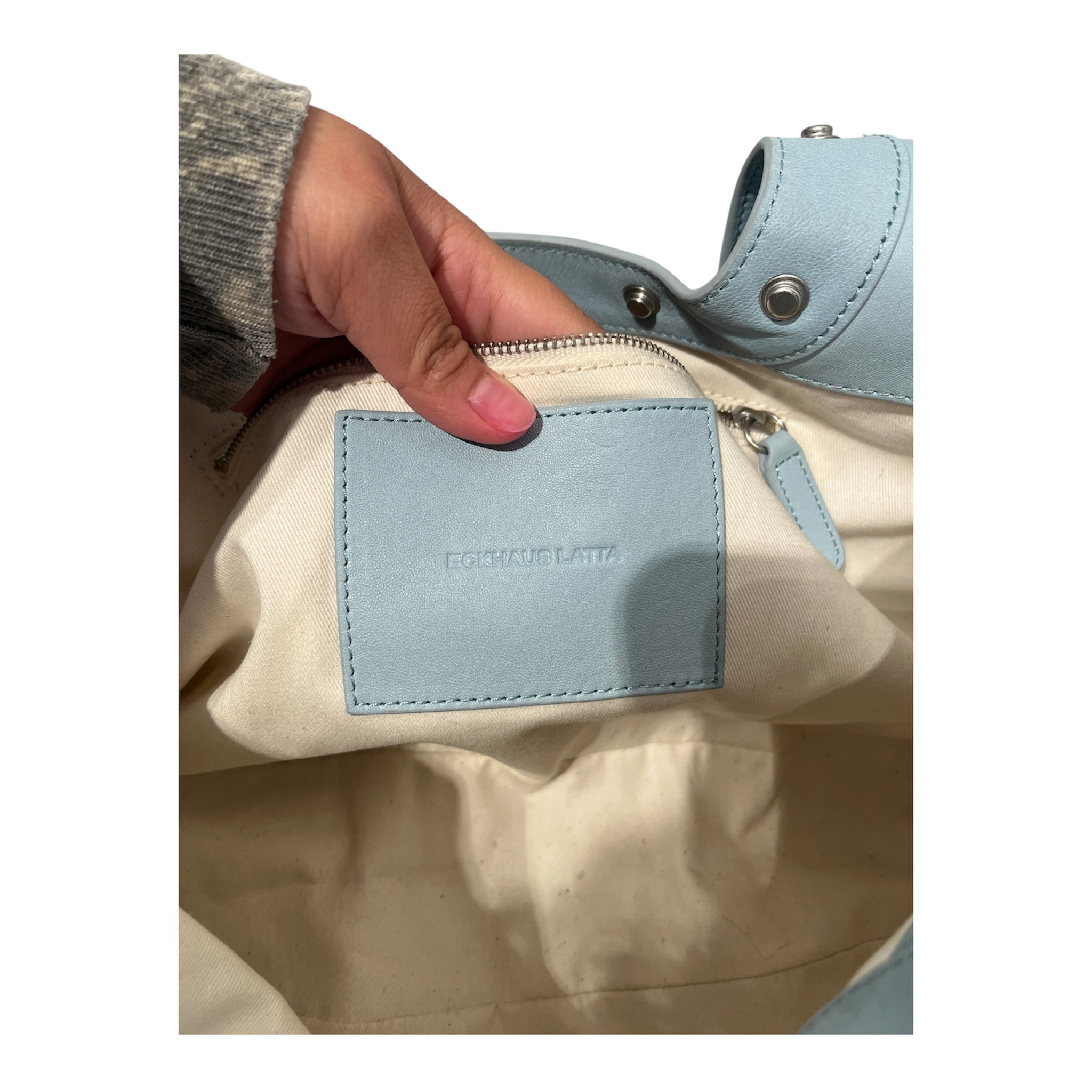 ECKHAUS LATTA/Hand Bag/Leather/BLU/Shoulder Bag - Studded view 5