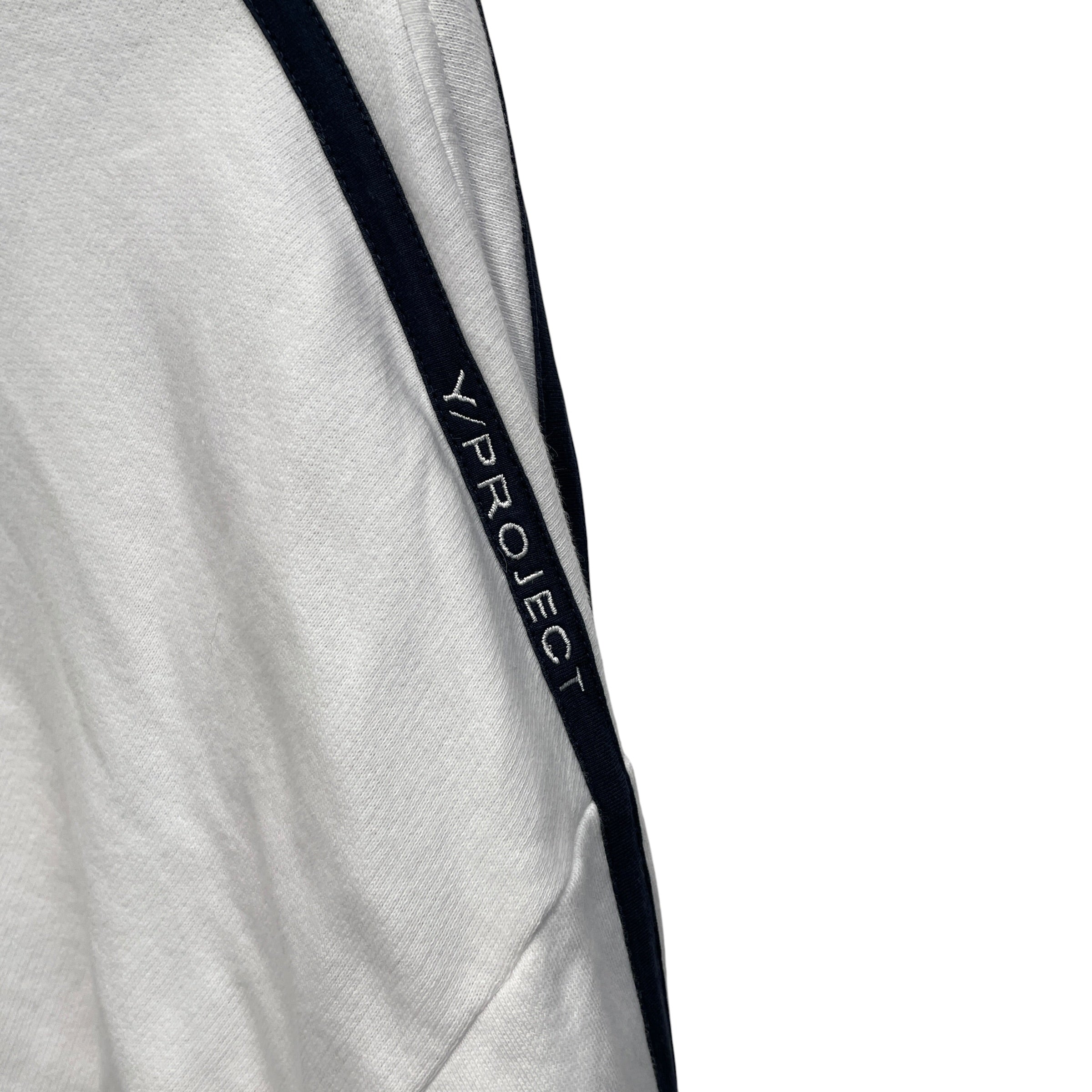 Y/PROJECT/Sweatshirt/S/Cotton/WHT/wht/nvy strip sleeve double view 5