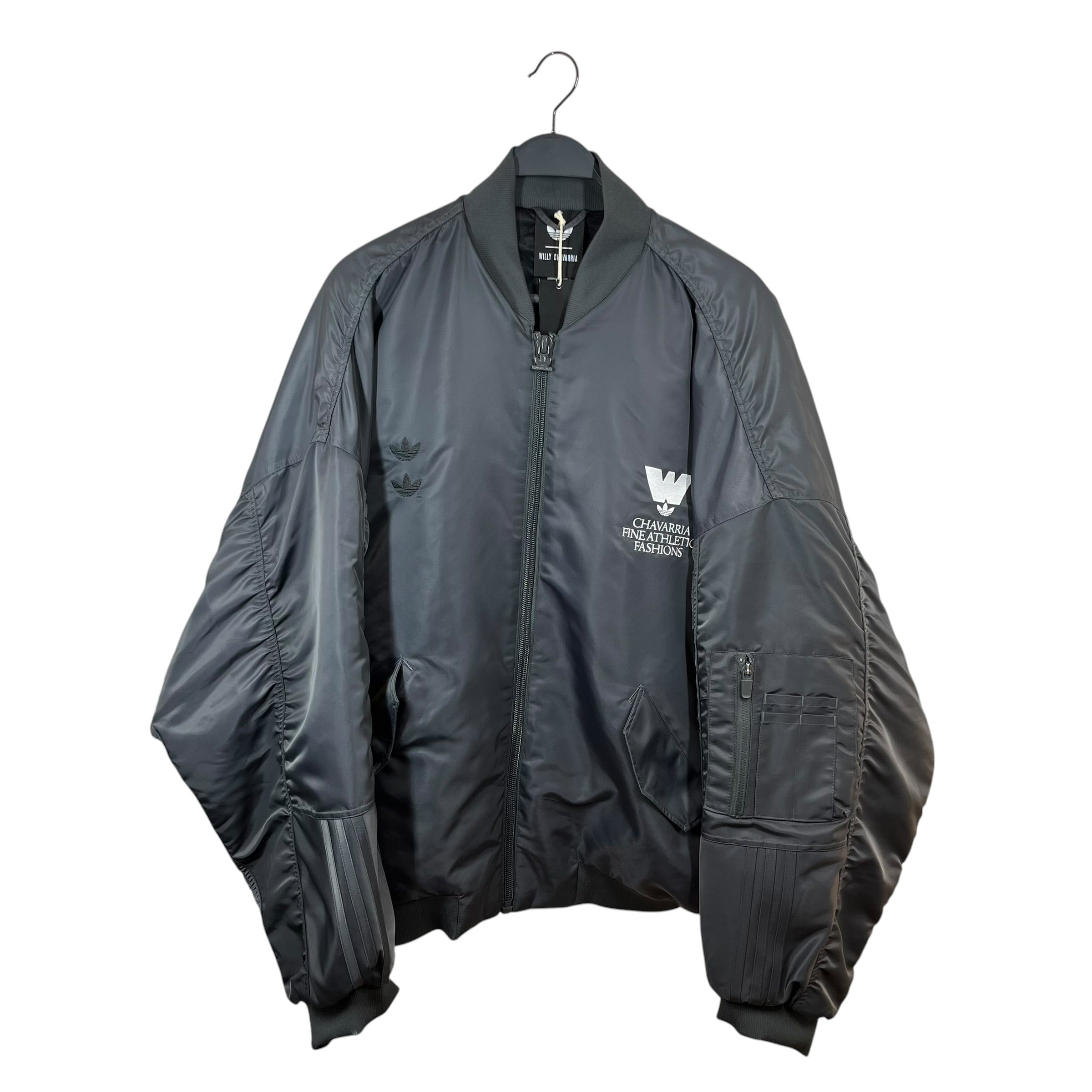 adidas/WILLY CHAVARRIA/Flight Jkt/L/Nylon/GRY/FINE ATHLETIC FASHIONS view 1