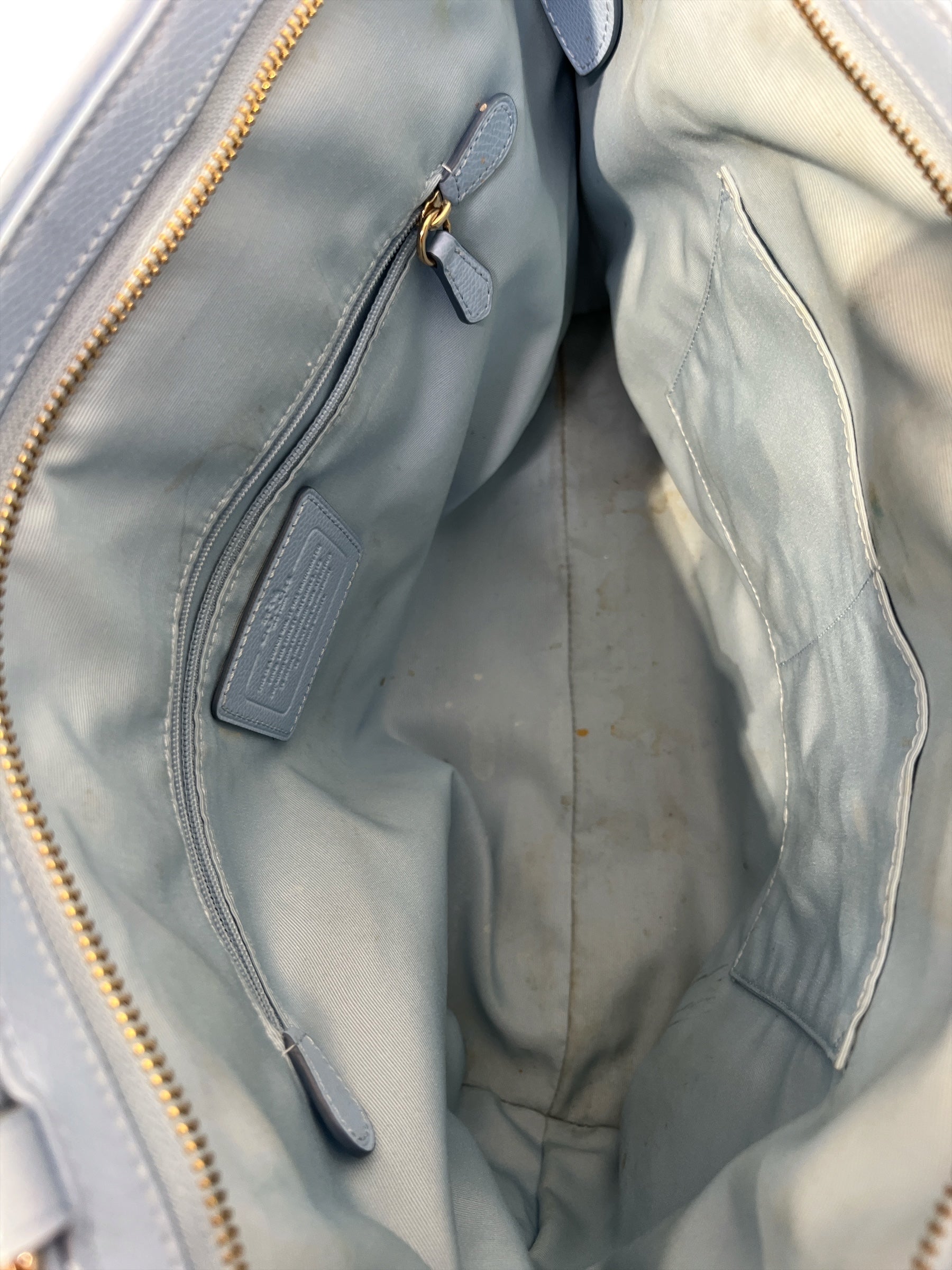 COACH/Hand Bag/Leather/BLU/ view 4