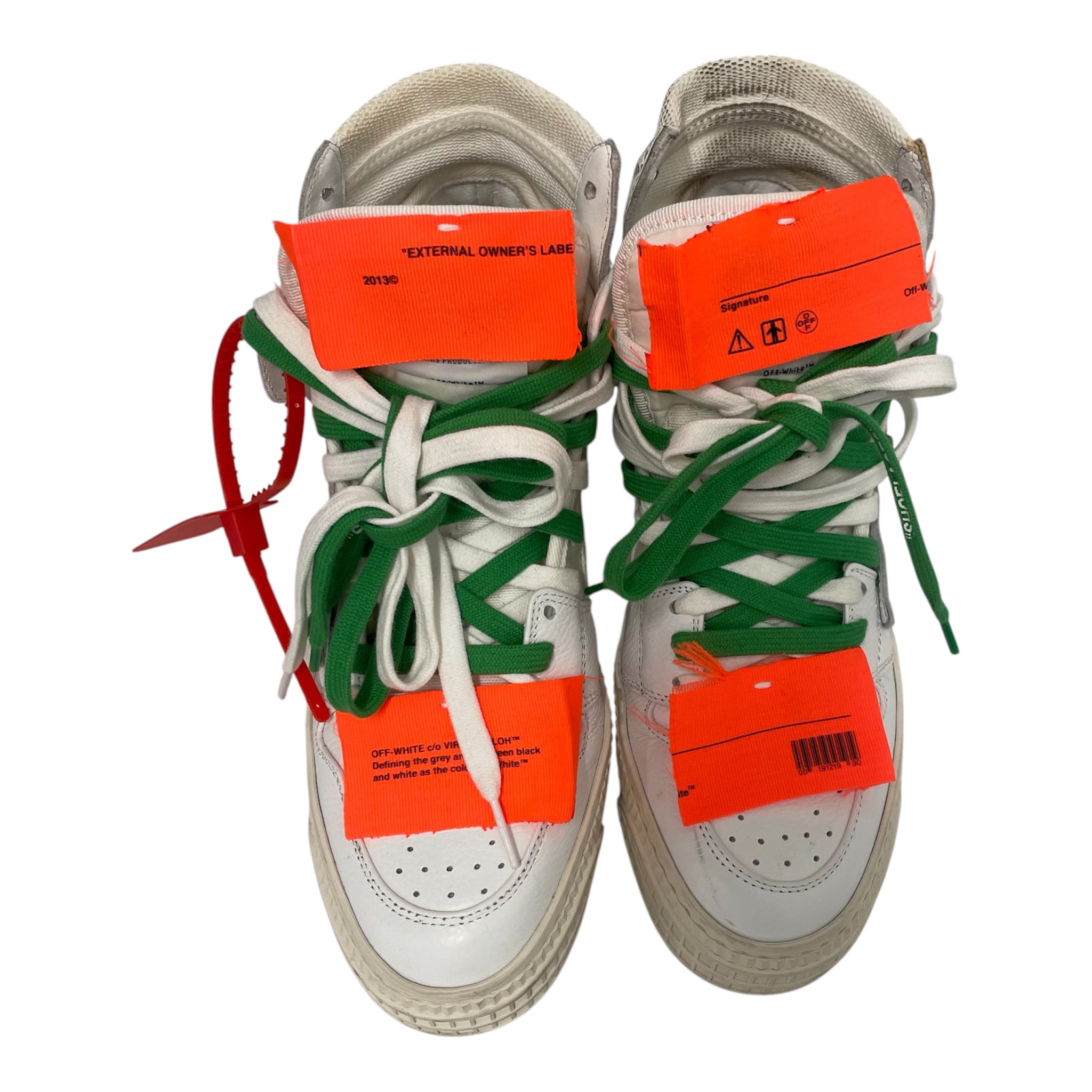 OFF-WHITE/Hi-Sneakers/EU 37/Nylon/WHT/ view 4