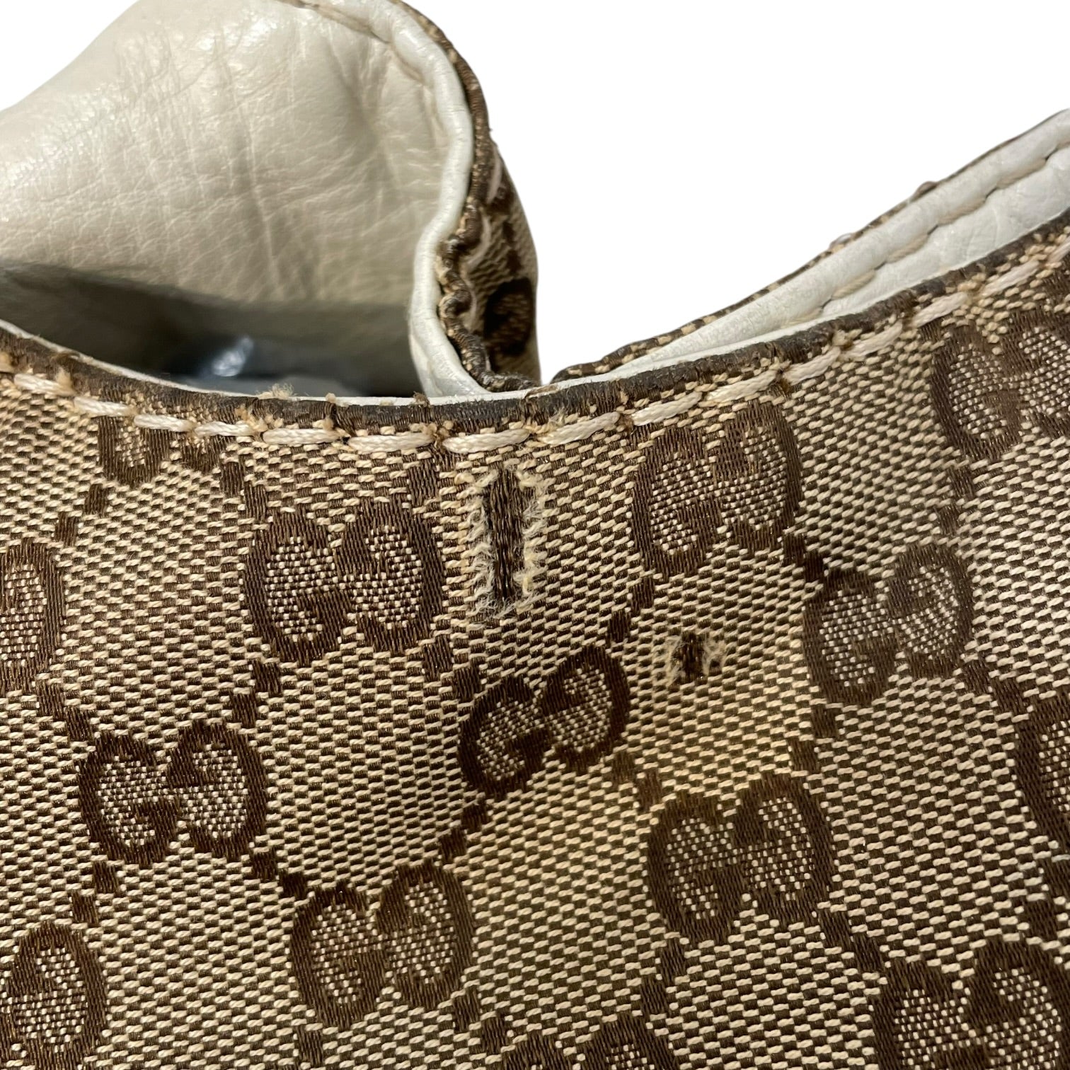 GUCCI/Hand Bag/Monogram/Leather/BRW/Charlotte GG Canvas view 8