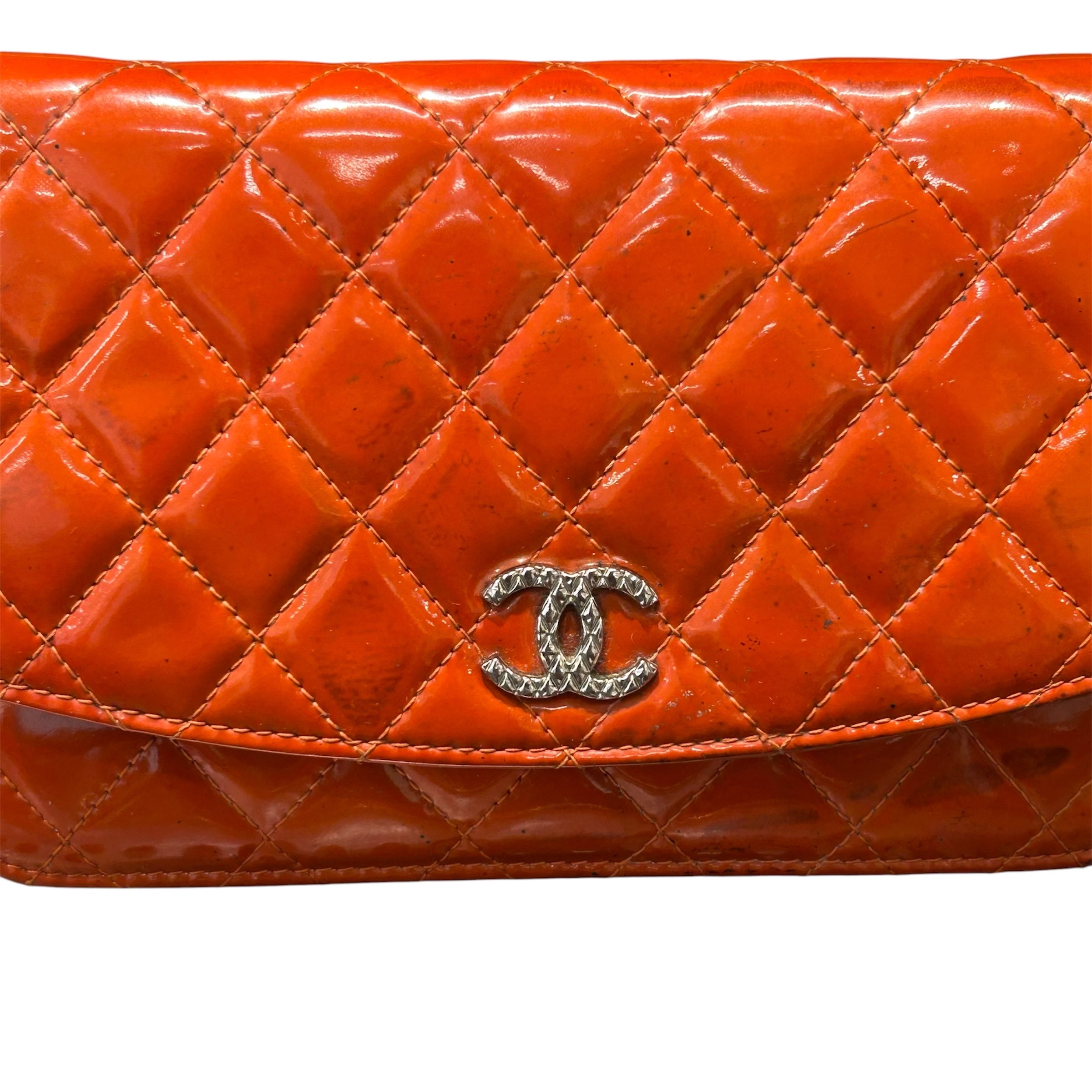 CHANEL/Cross Body Bag/Leather/ORN/BRILLIANT QUILTED WALLET view 5