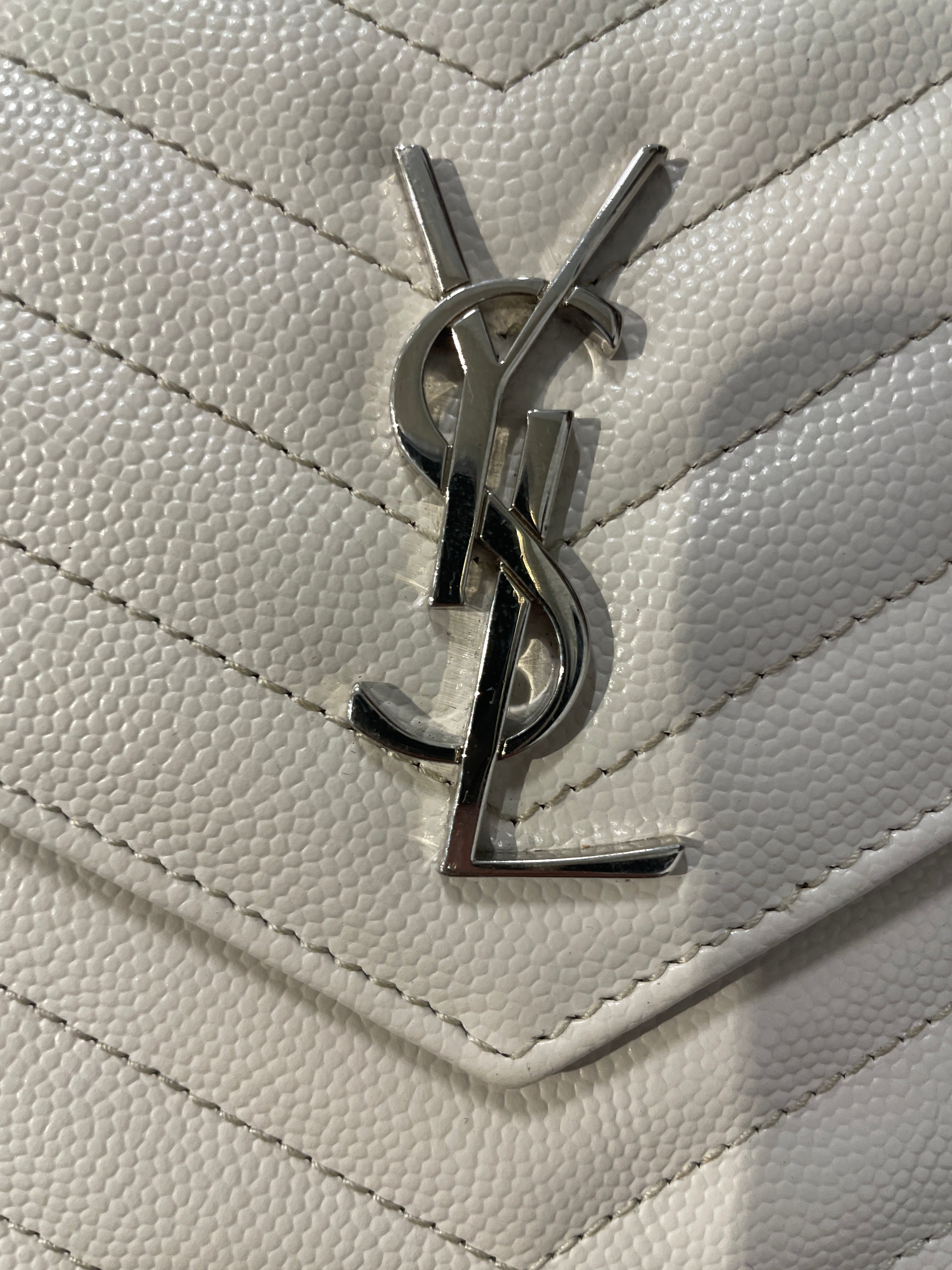 SAINT LAURENT/Cross Body Bag/Leather/WHT/ view 10