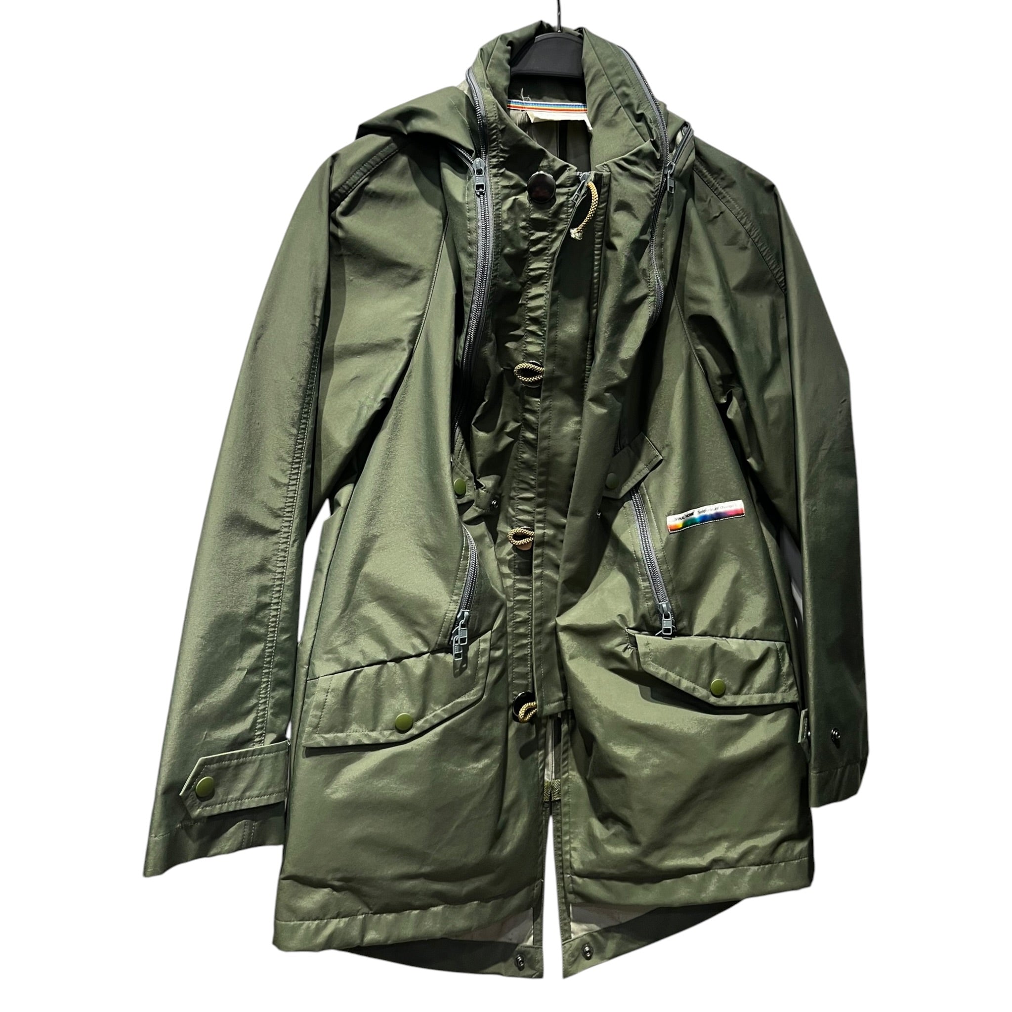 FINAL HOME/Trench Coat/S/Nylon/GRN/FINAL HOME MULTI ZIPPER JACKET view 1