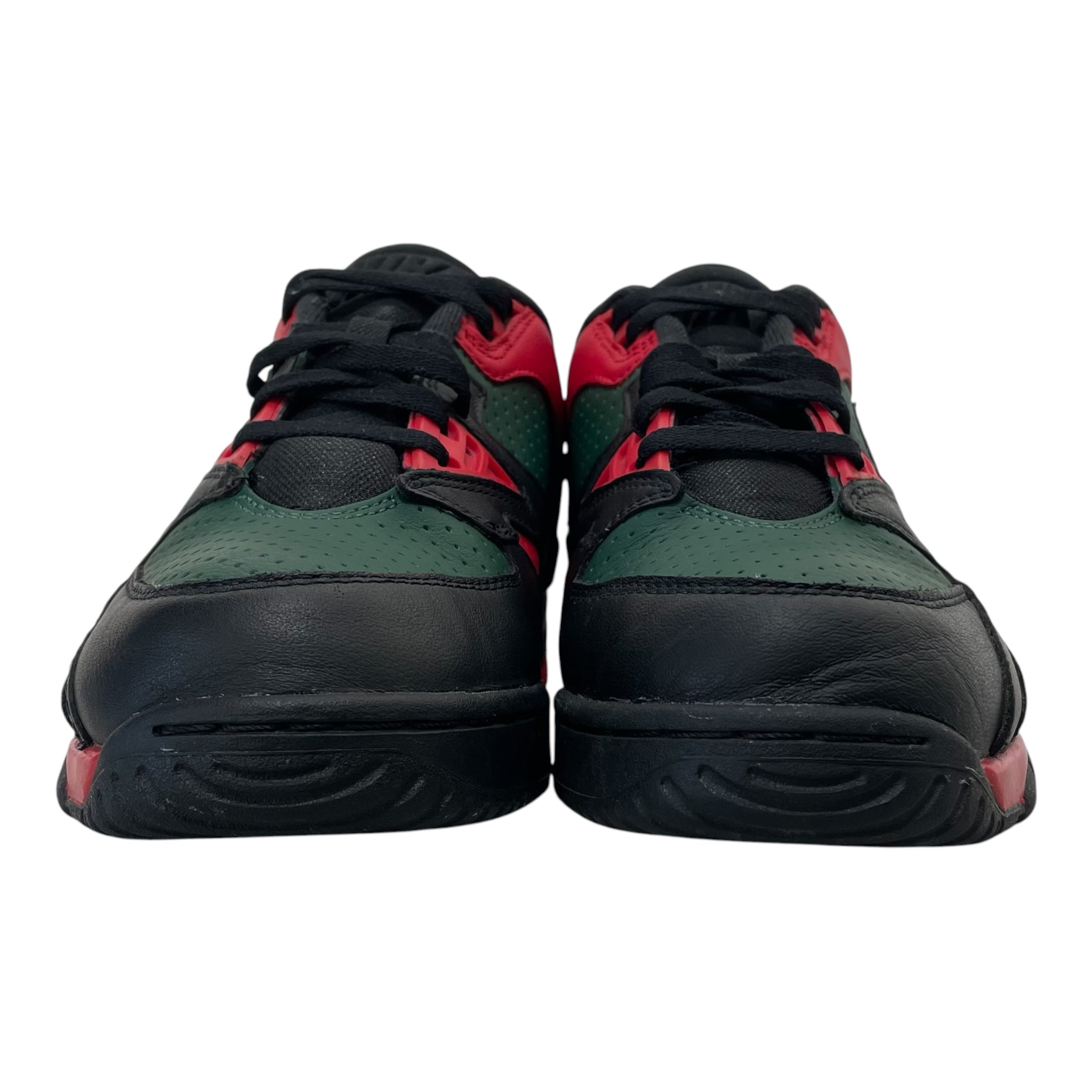 NIKE/Low-Sneakers/US 8.5/Leather/BLK/XSUPREME GREEN&RED view 4