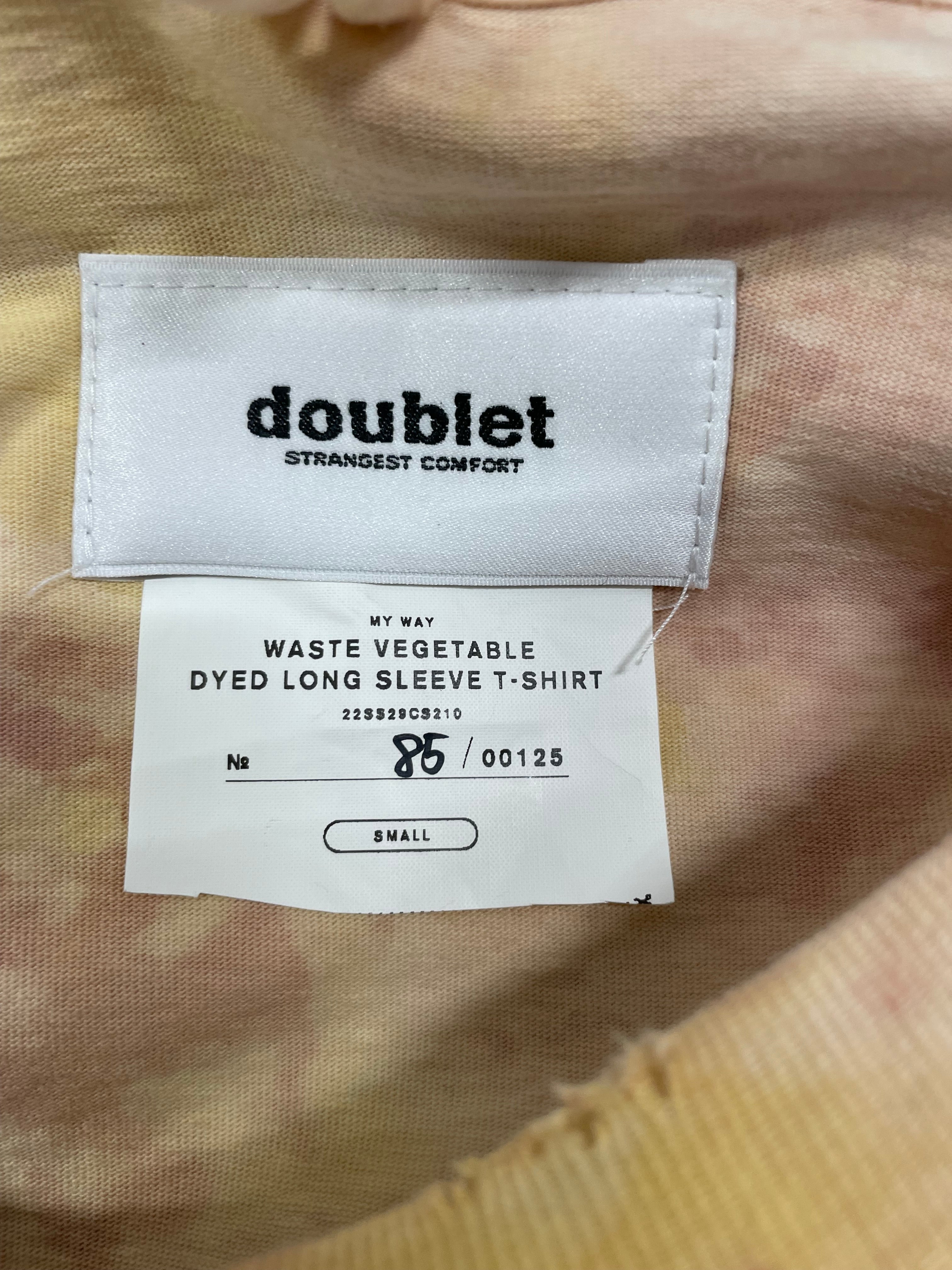 doublet/LS T-Shirt/S/Cotton/BEG/TYE DYE #85/125 view 3