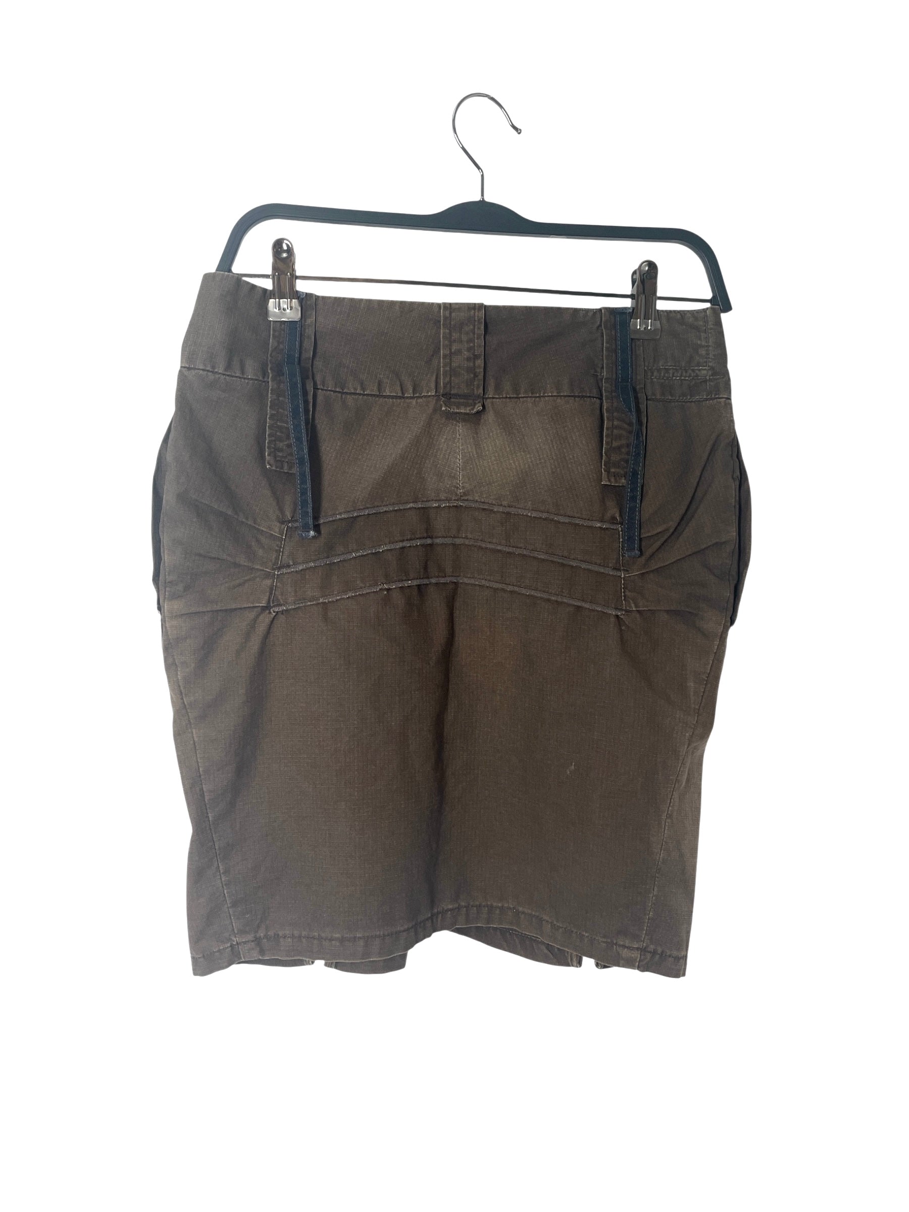 MARITHE FRANCOIS GIRBAUD/Skirt/S/Cotton/BRW/CARGO SKIRT/F6-3867 view 2