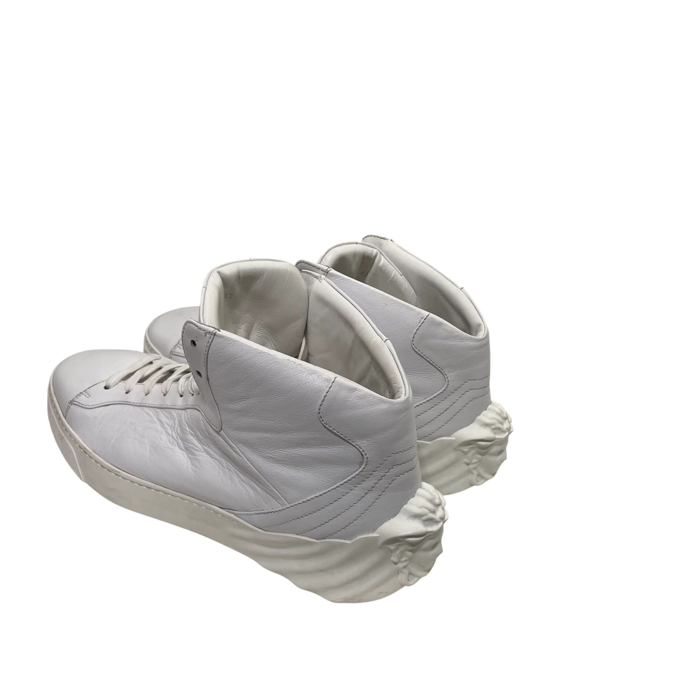 VERSACE/Hi-Sneakers/EU 43/Leather/WHT/U-Tip/scrapa vomo view 2