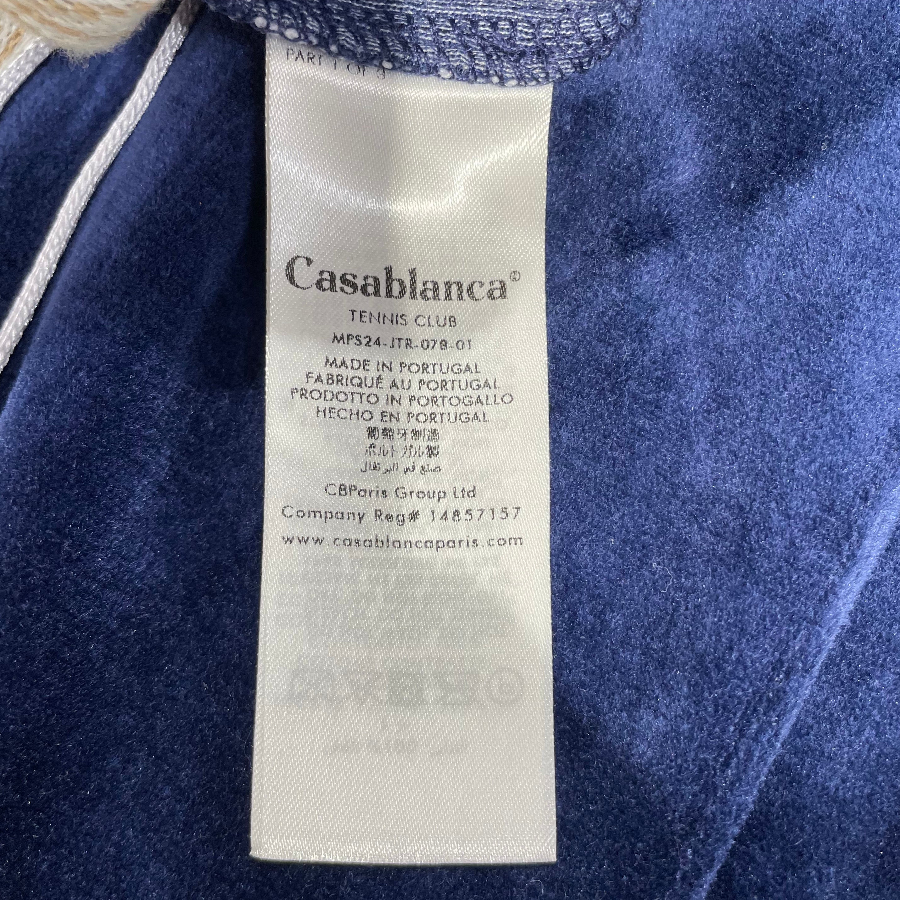 CASABLANCA/Pants/XXL/Cotton/NVY/print side joggers view 3