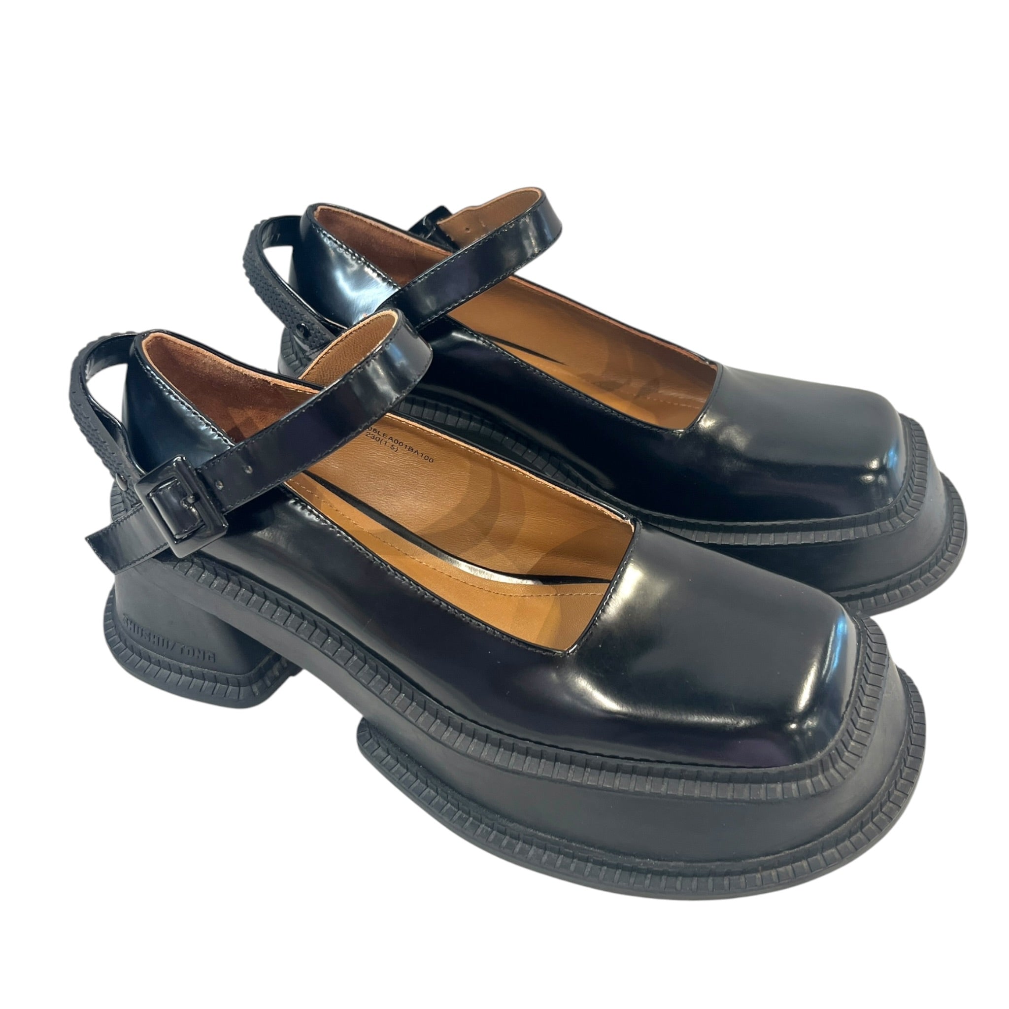 SHUSHU/TONG/Loafers/EU 36/Leather/BLK/Platform/PLATFORM MARY JANES view 1