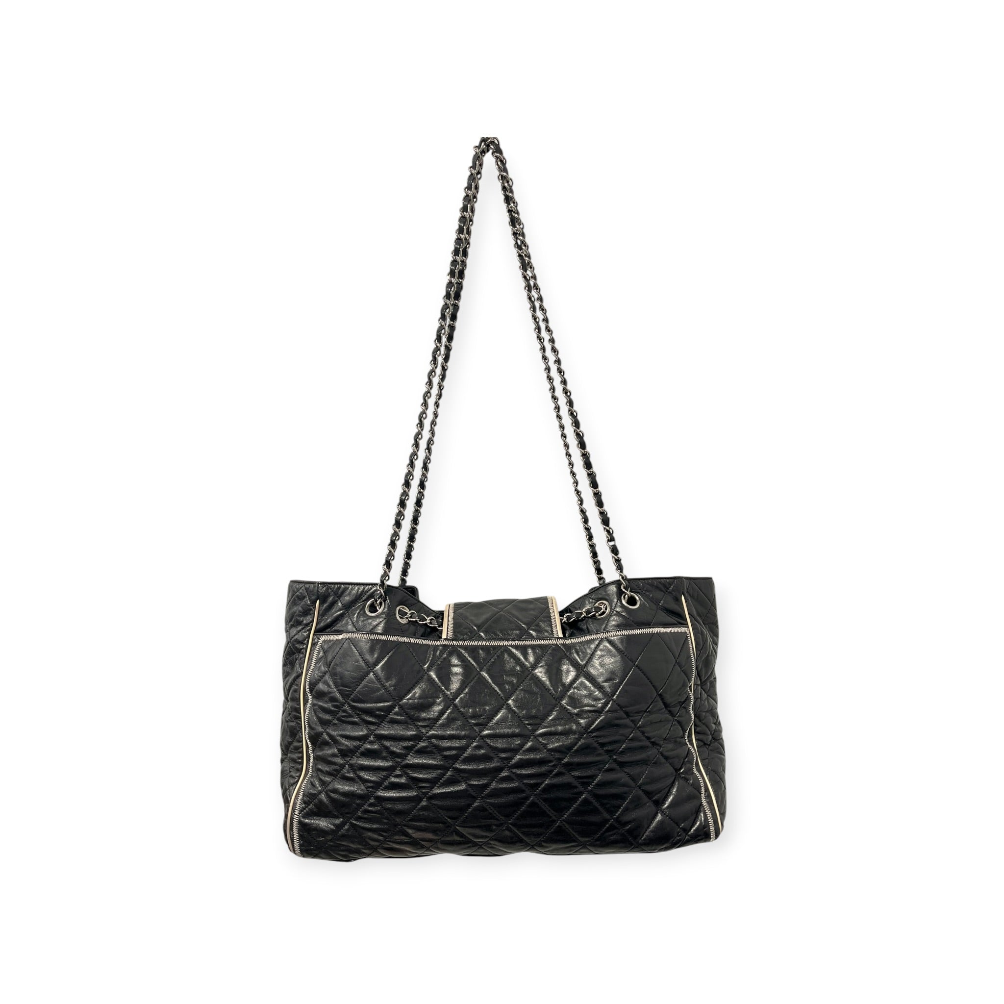 CHANEL/Bag/Lambskin/BLK/EAST WEST LAMBSKIN REISSUE view 4