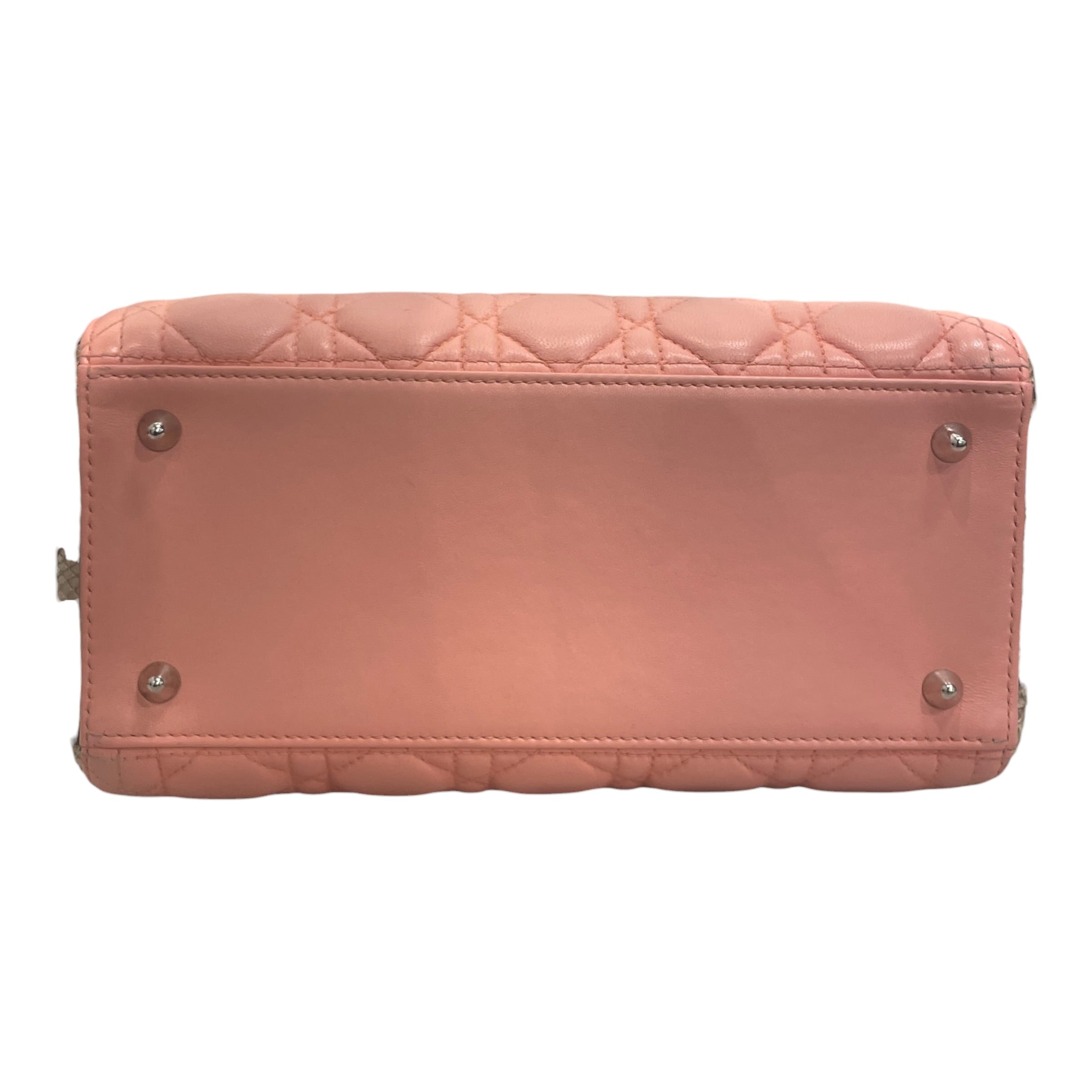 Christian Dior/Hand Bag/Animal Pattern/Leather/PNK/COTTON CANDY/SNAKE PATTERN BAG view 3