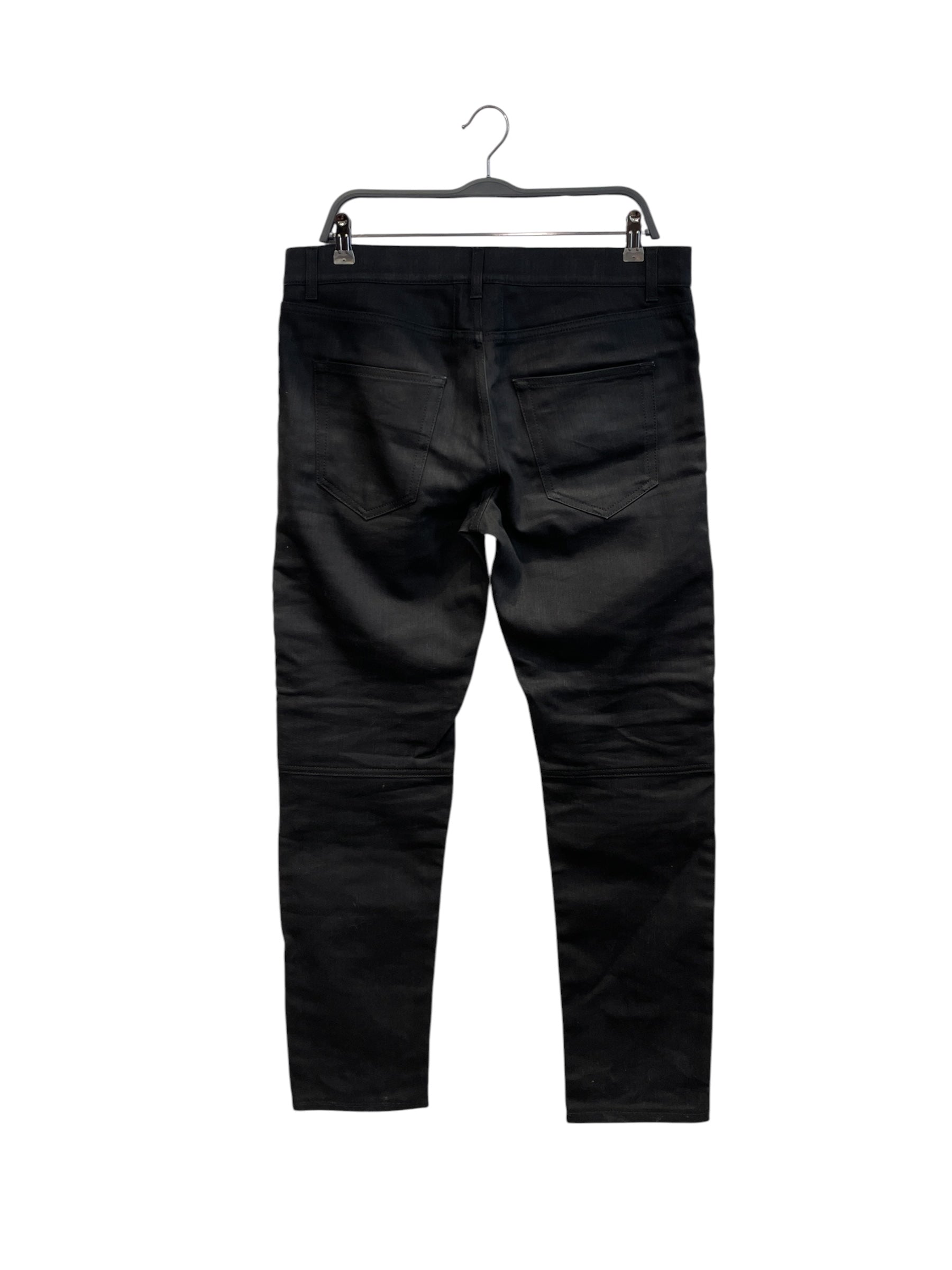 SAINT LAURENT/Skinny Pants/32/Denim/BLK/D02 MOTOCROSS BIKER JEANS view 2