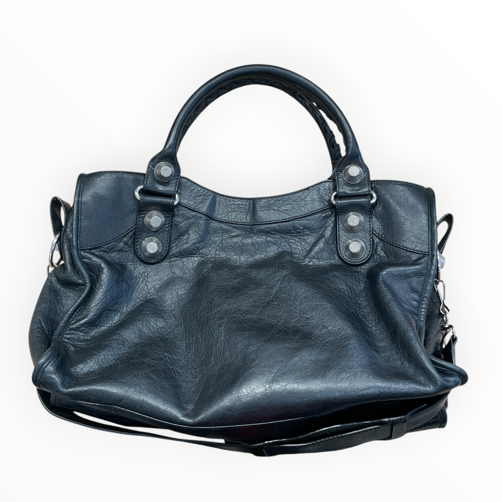 BALENCIAGA/Hand Bag/Lambskin/BLK/ity bag view 2