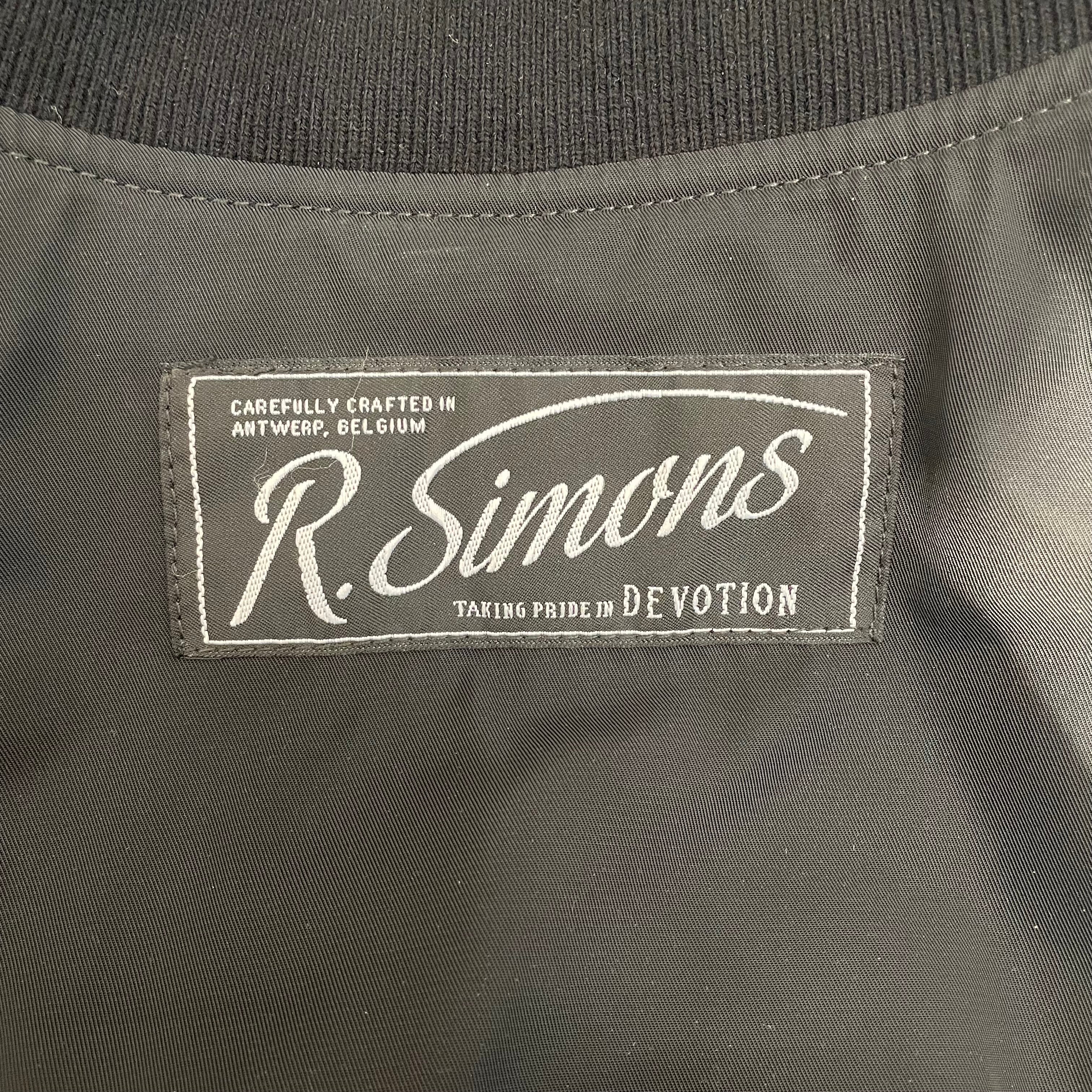 RAF SIMONS/Military Jkt/50/Polyester/BLK/G(H)OST Bomber Jacket view 3