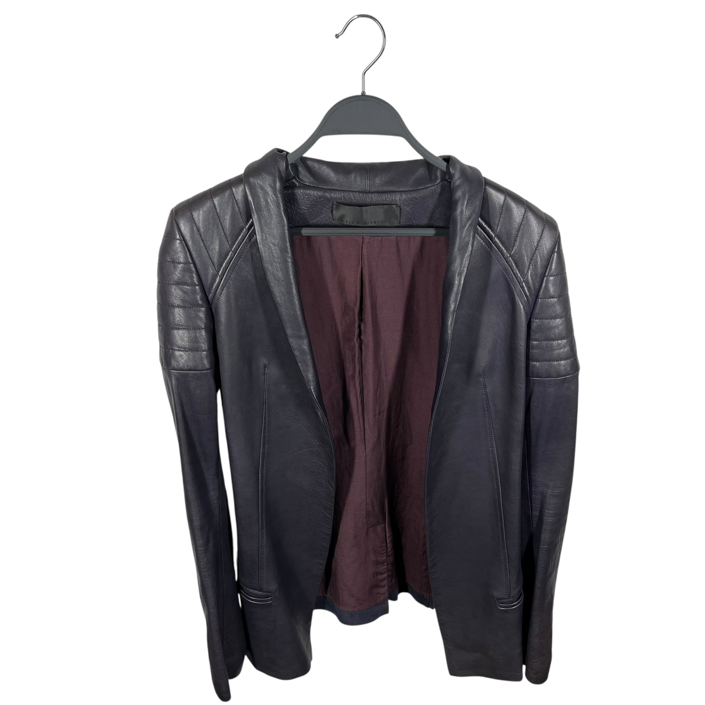 Haider Ackermann/Leather Jkt/38/Leather/BRW/PADDED SHOULDER LEATHER BAG view 1