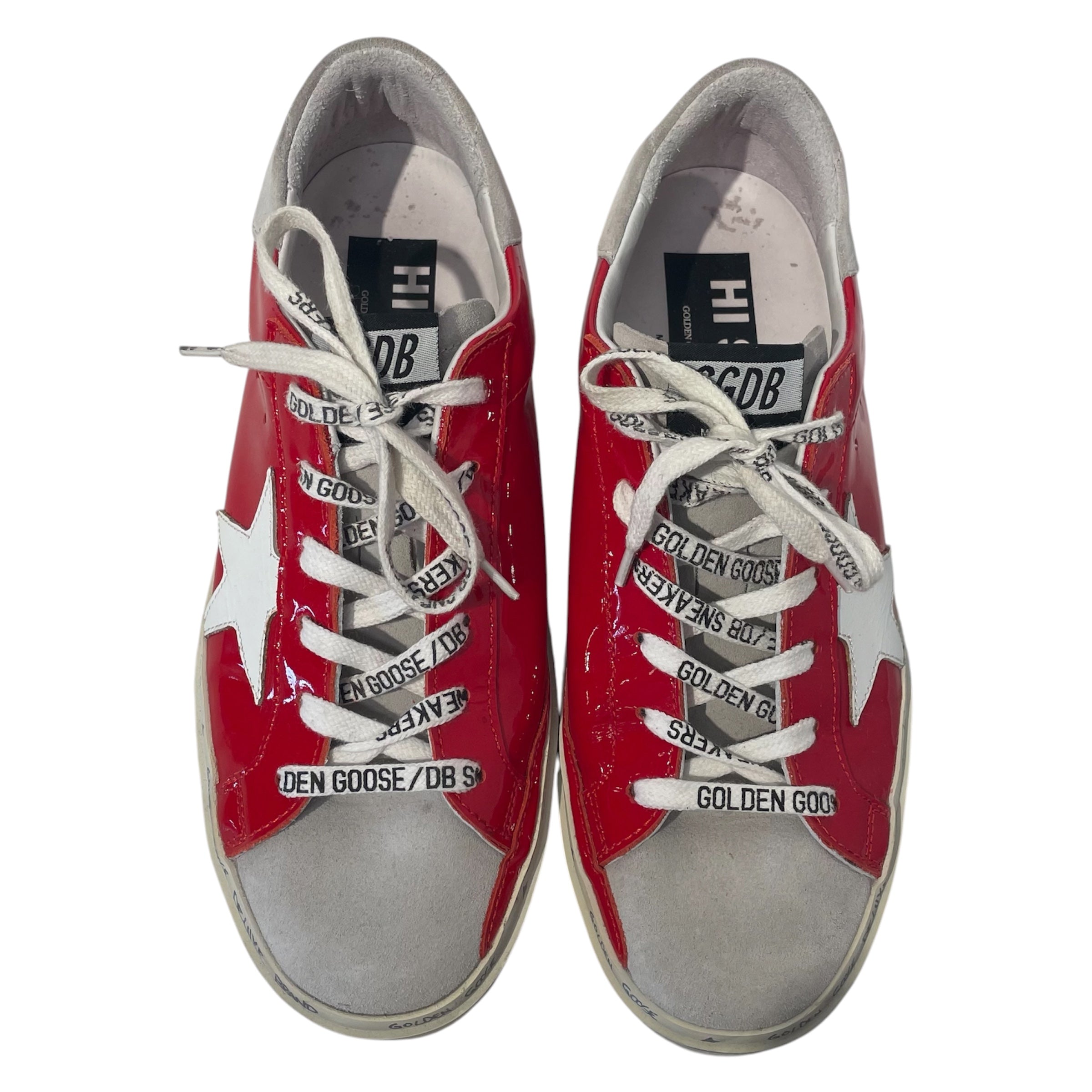 GOLDEN GOOSE/Low-Sneakers/EU 38/Faux Leather/RED/ view 3