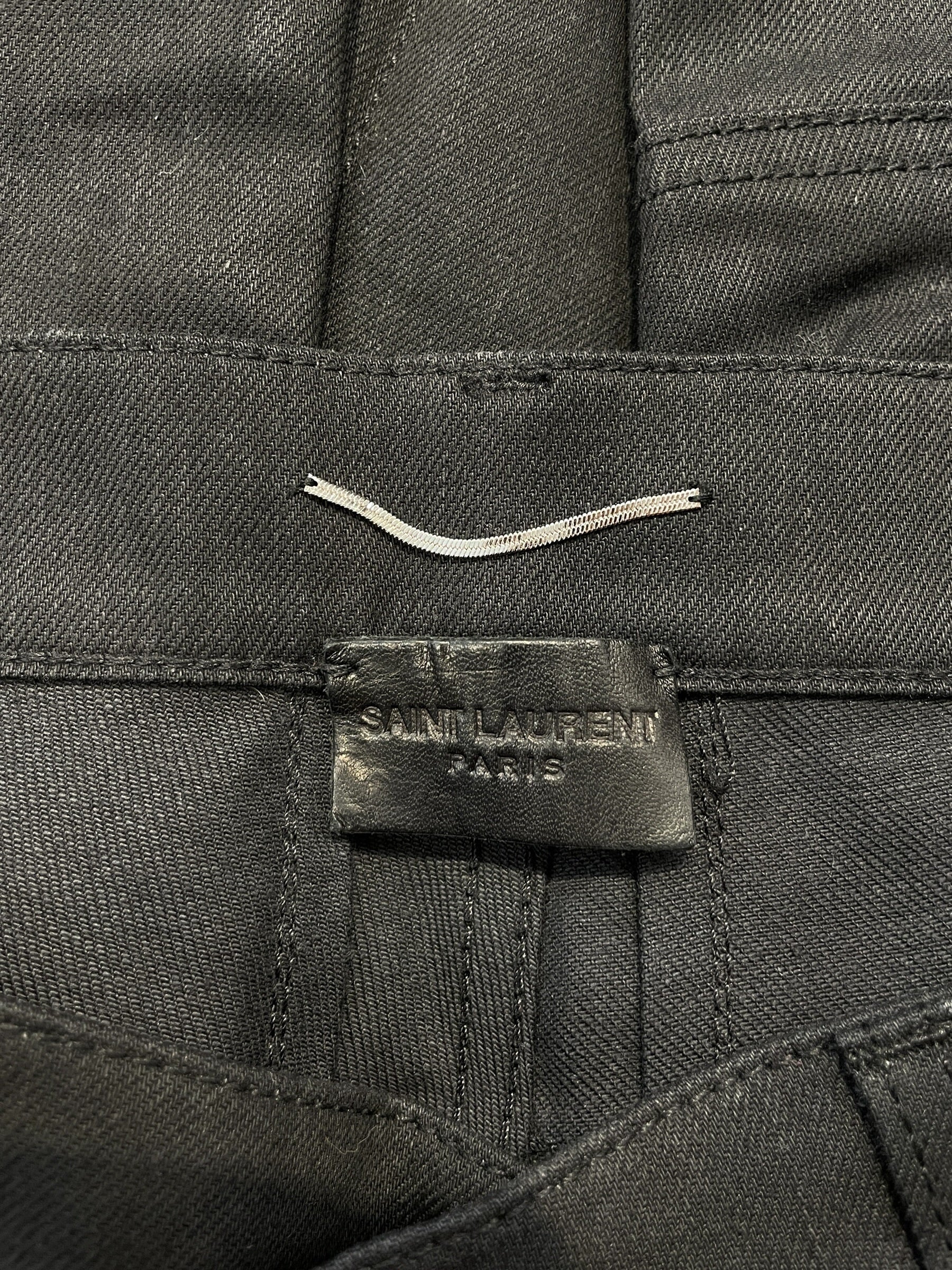 SAINT LAURENT/Skinny Pants/32/Denim/BLK/D02 MOTOCROSS BIKER JEANS view 3