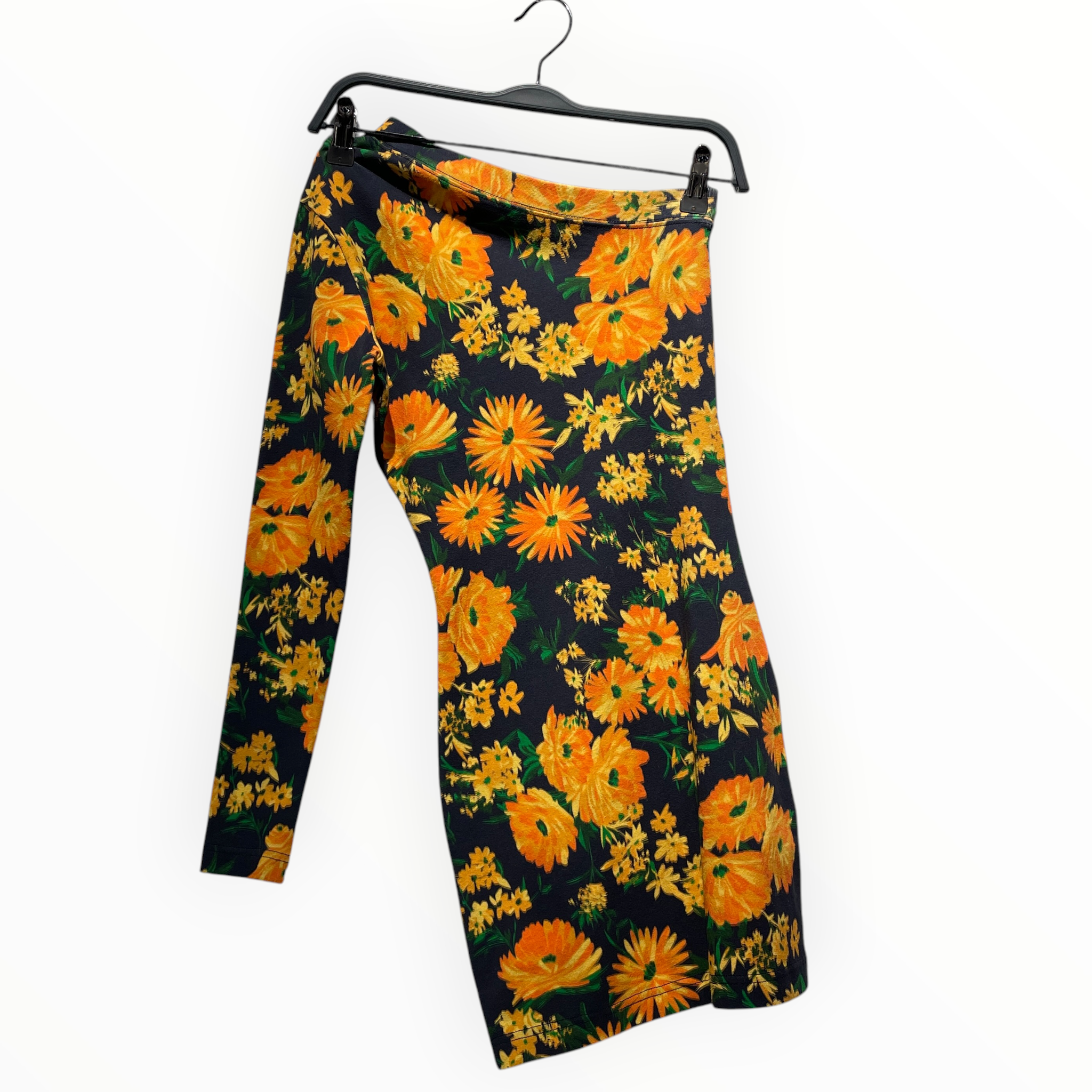 BALENCIAGA/Dress/XS/Floral Pattern/Cotton/NVY/ view 1