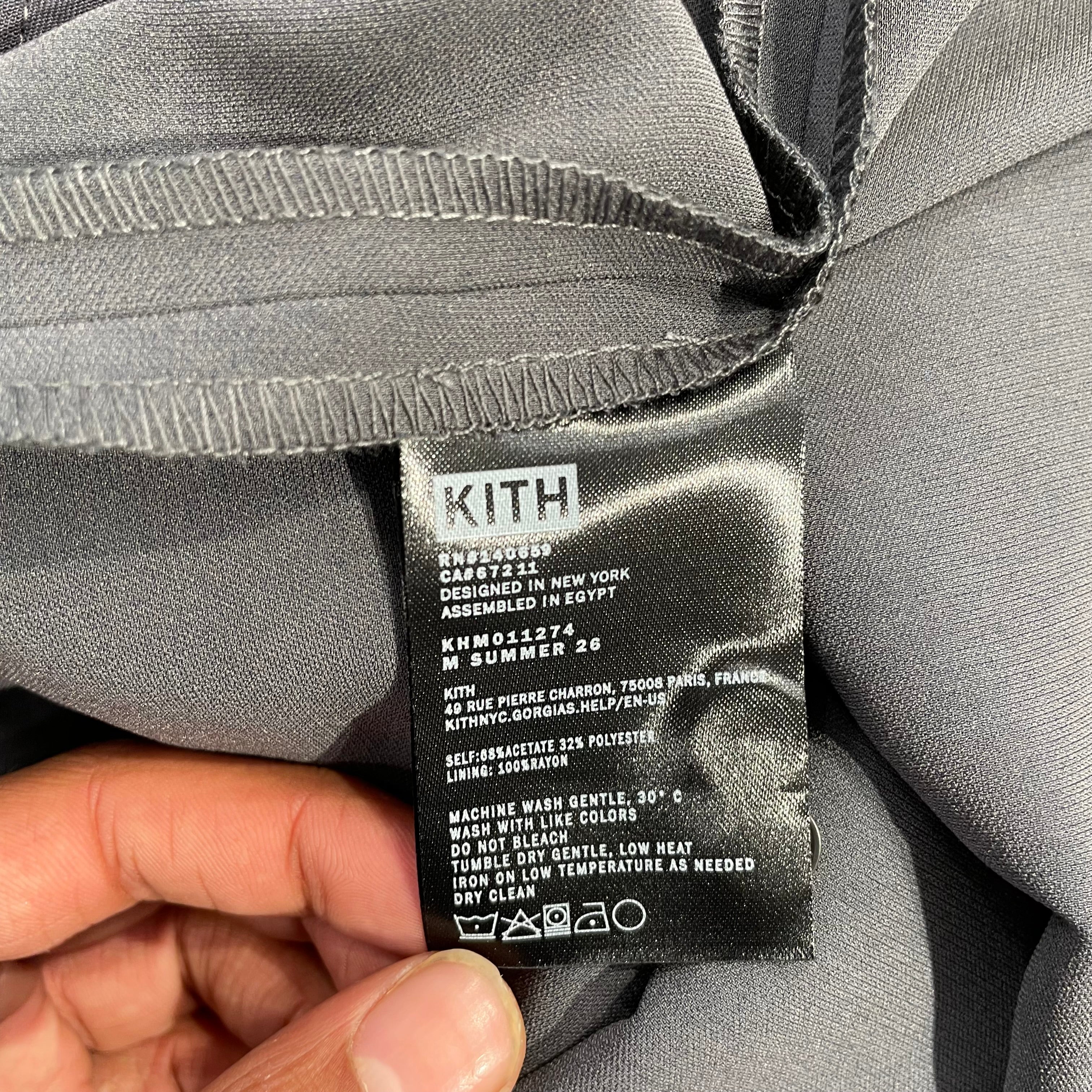 KITH/Blouson/XXL/Polyester/IDG/DOUBLE CREPE CONNOR view 3