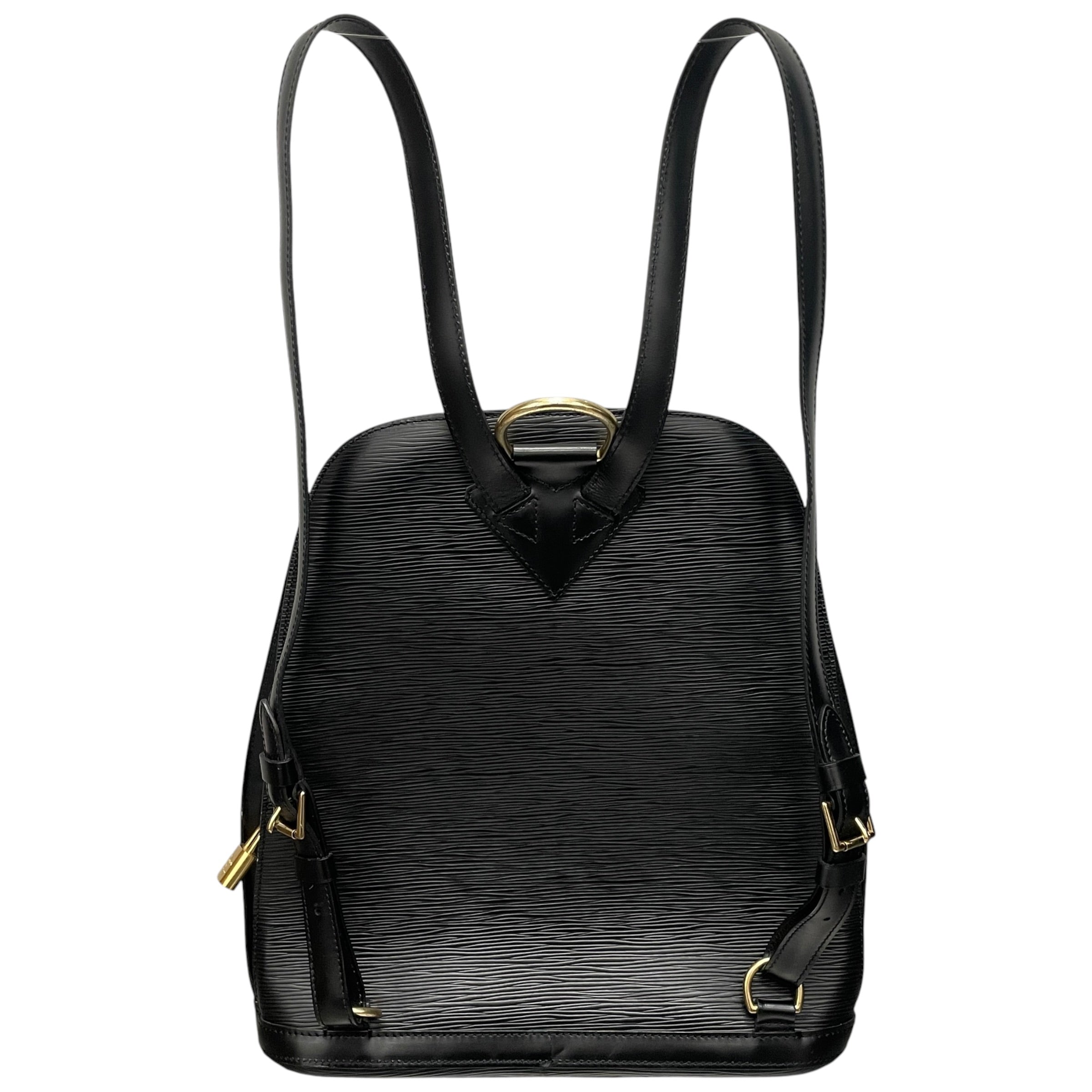 LOUIS VUITTON/Backpack/Leather/BLK/EPI GOBELINS VTG view 2